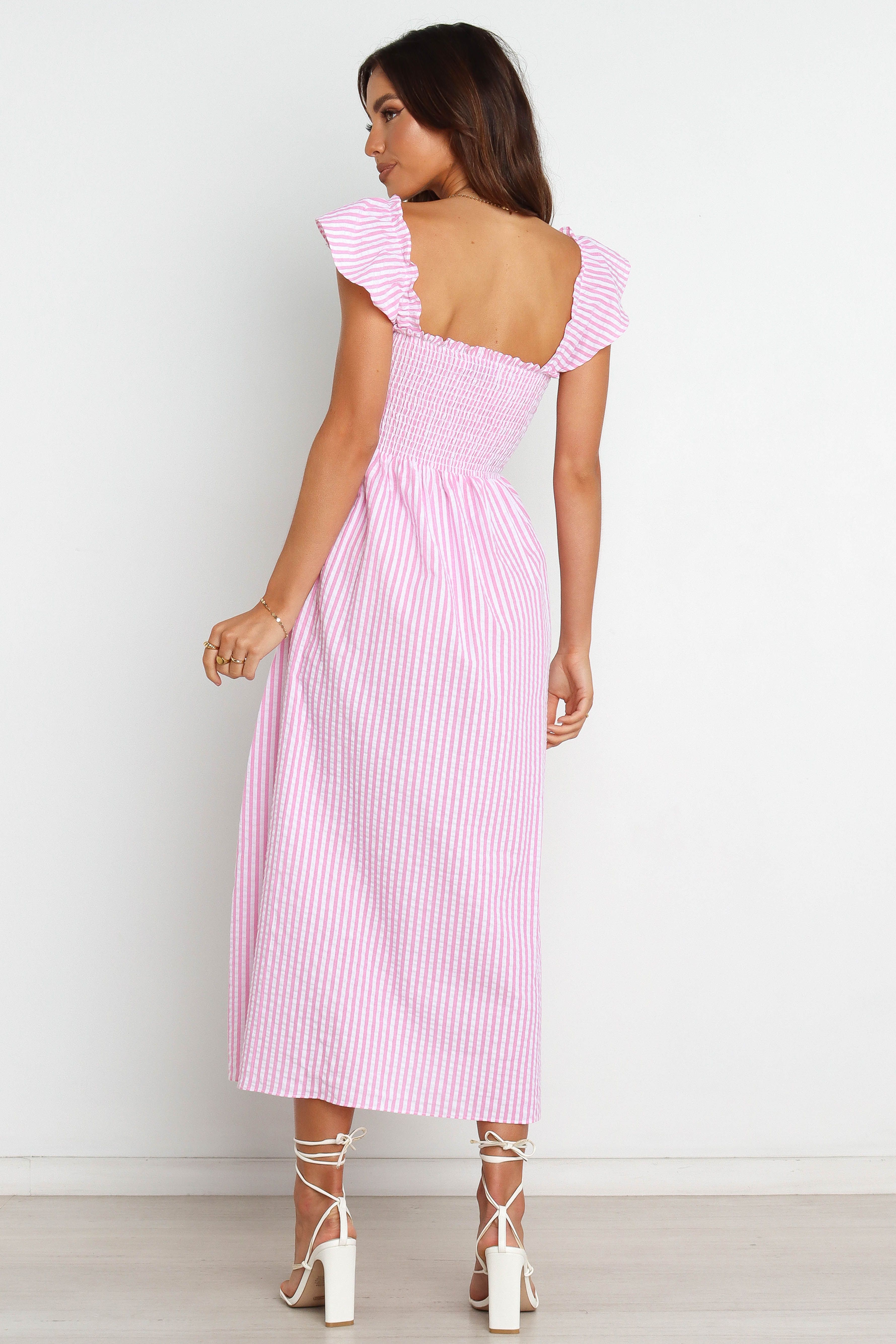 Daniela Dress - Pink Stripe sold by Petal & Pup product image thumbnail 4