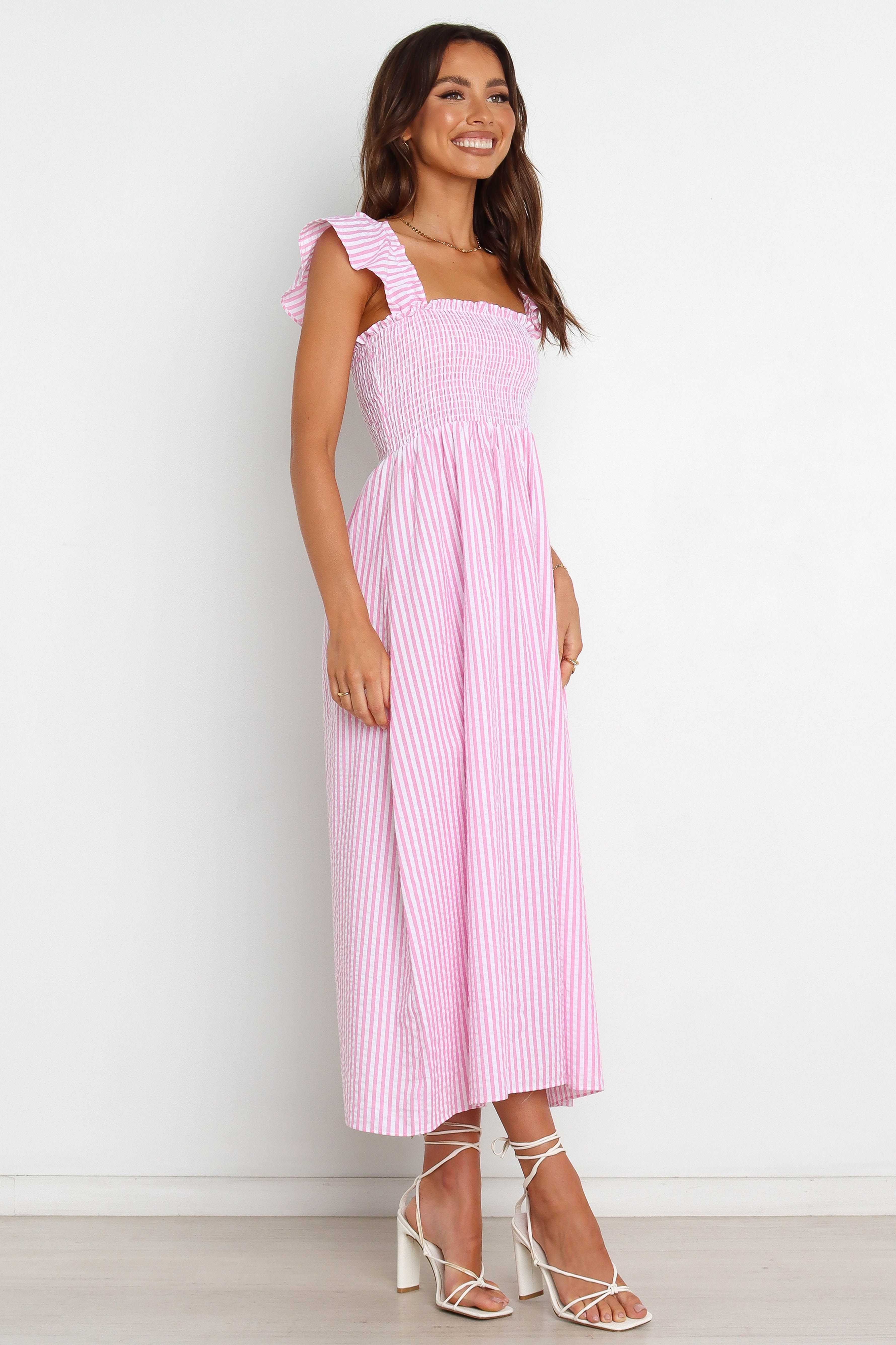 Daniela Dress - Pink Stripe sold by Petal & Pup product image thumbnail 5