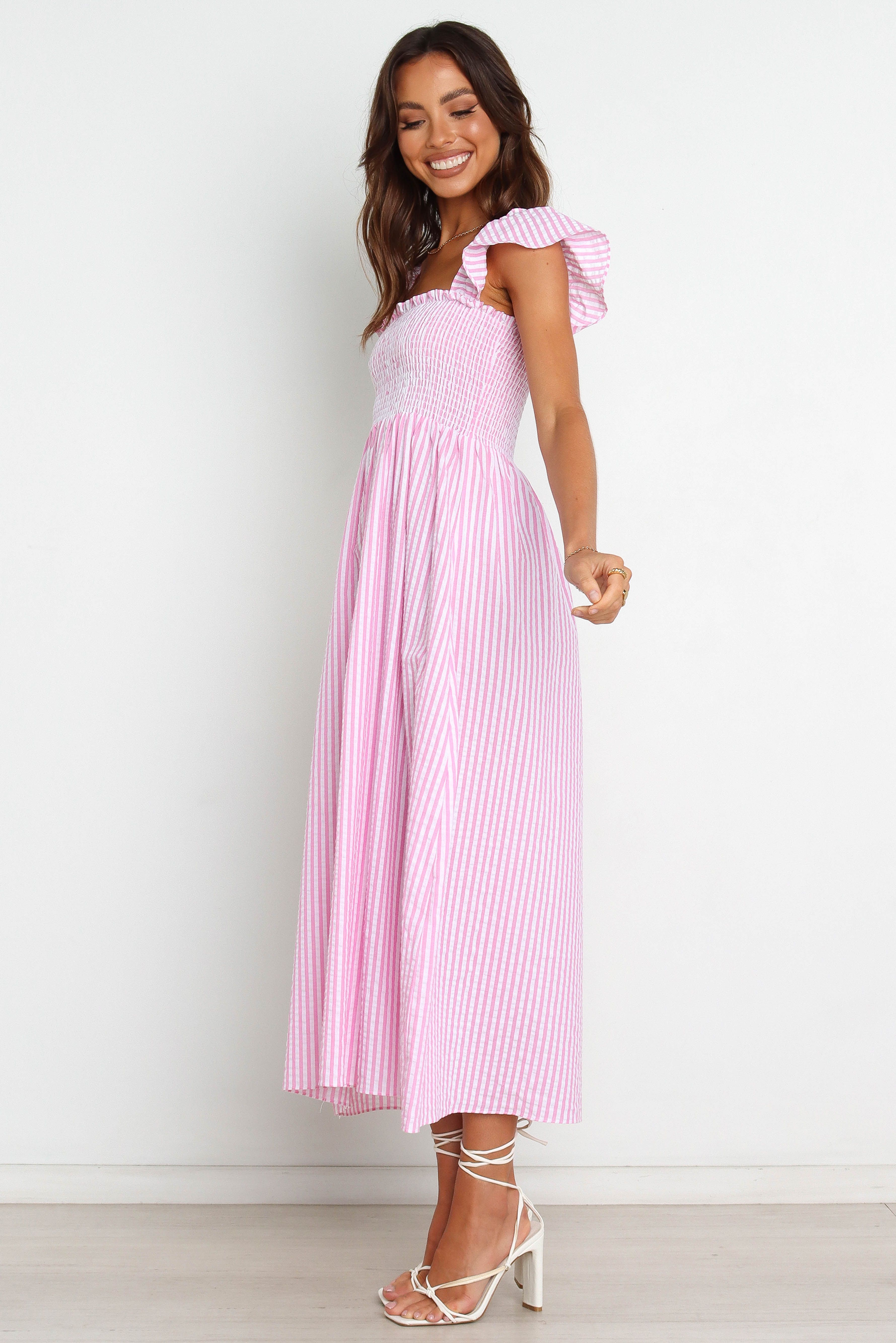 Daniela Dress - Pink Stripe sold by Petal & Pup product image thumbnail 3