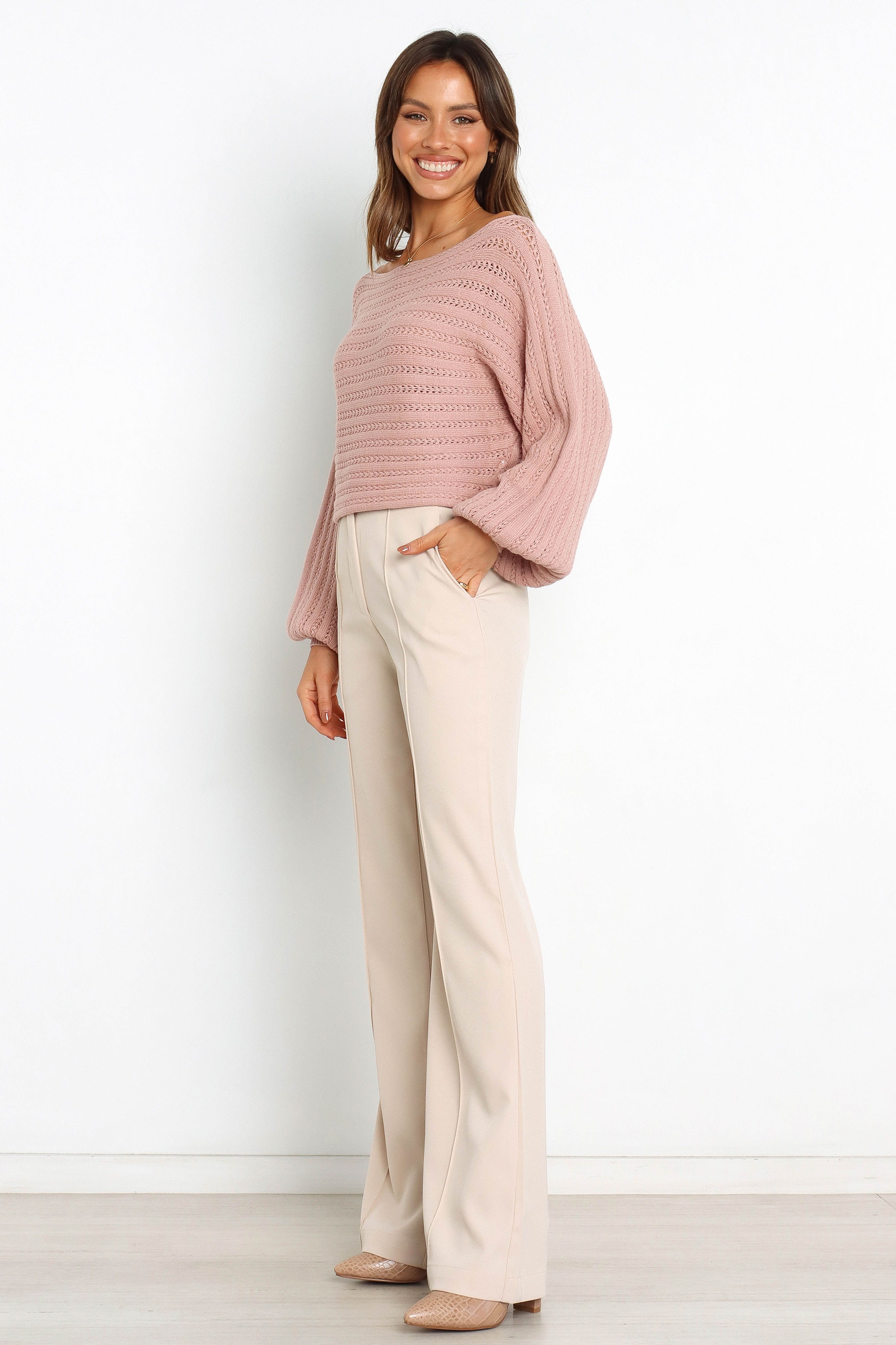 Yana Knit Sweater - Pink sold by Petal & Pup product image thumbnail 4