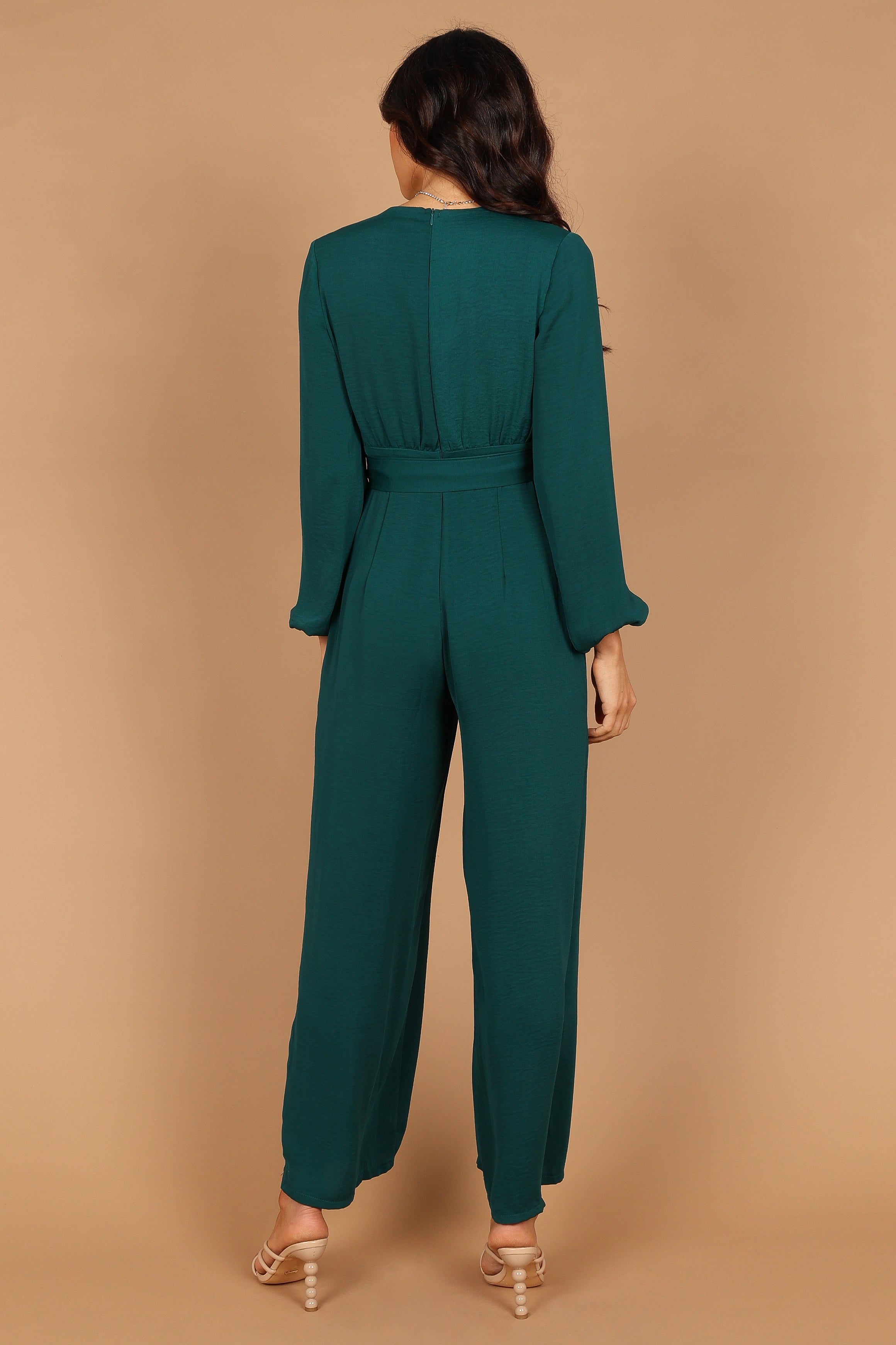 Leilani Tie Waist Jumpsuit - Emerald sold by Petal & Pup product image thumbnail 5