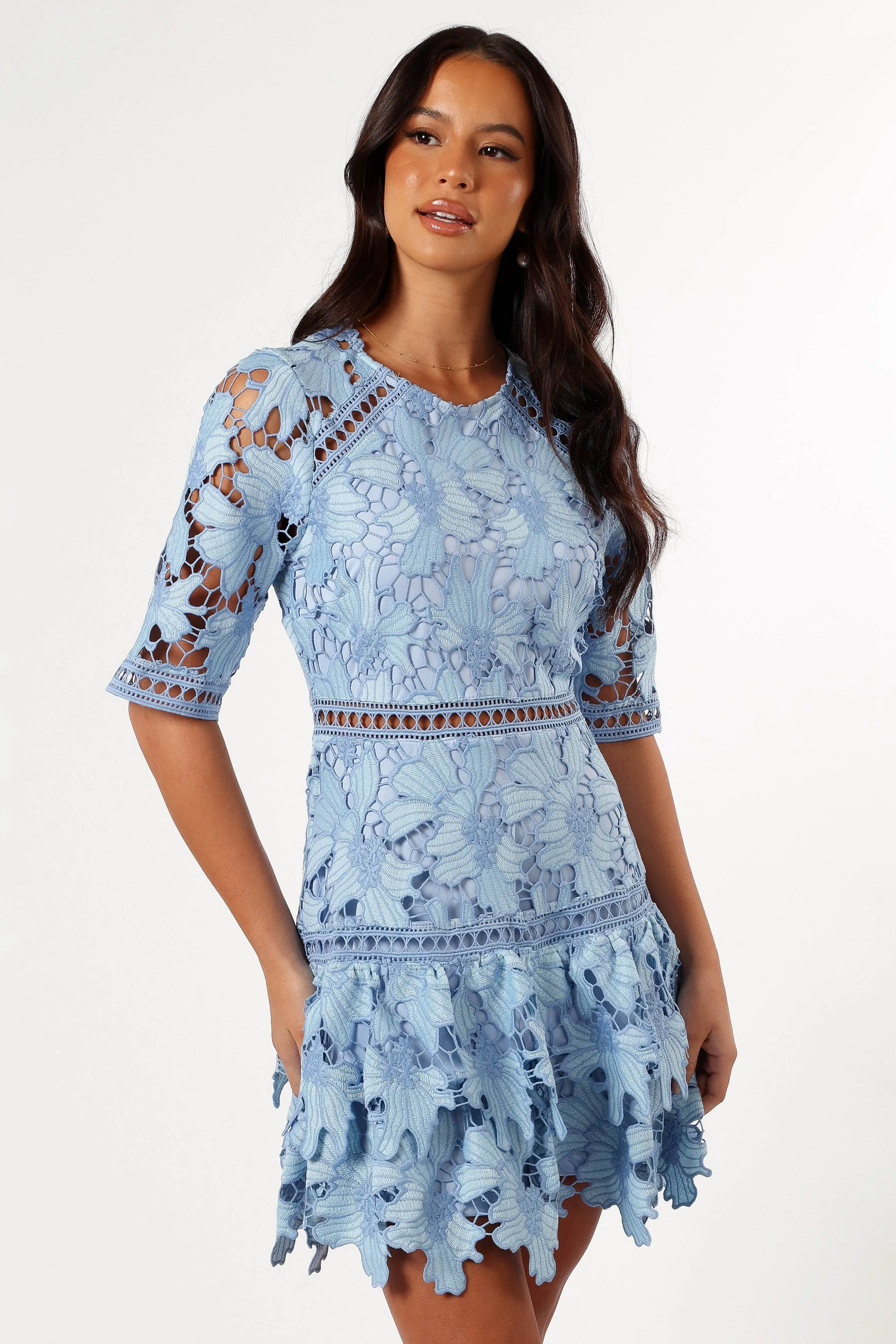 Destan Mini Dress - Blue Multi sold by Petal & Pup product image thumbnail 5