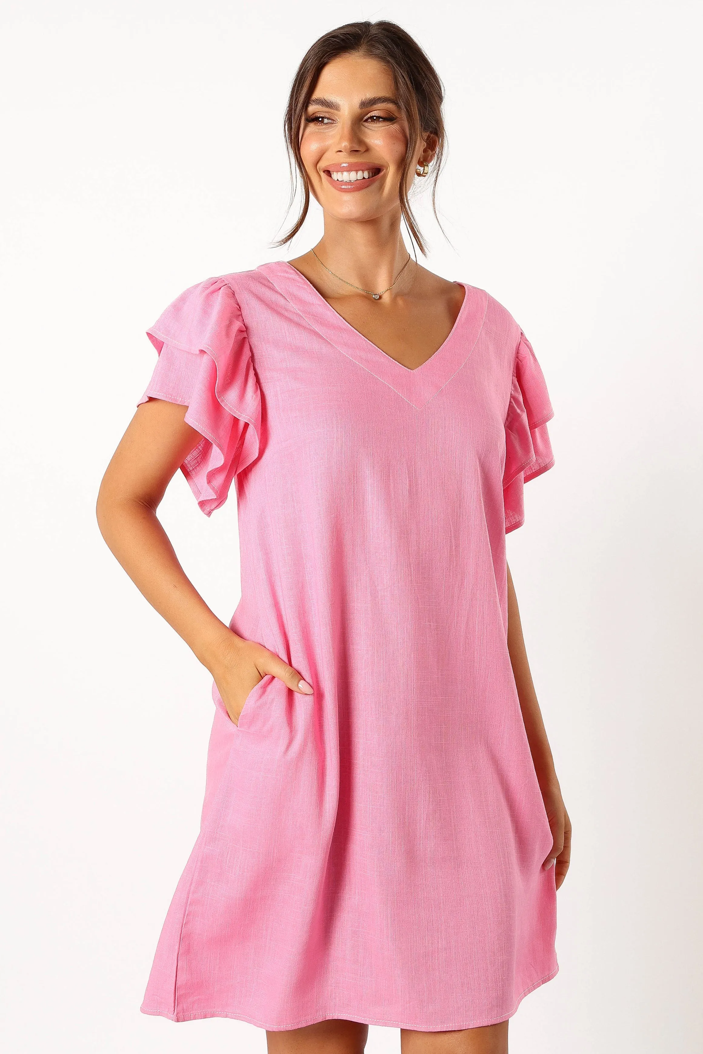 Amara Mini Dress - Pink sold by Petal & Pup product image thumbnail 5