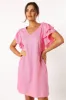 Amara Mini Dress - Pink sold by Petal & Pup