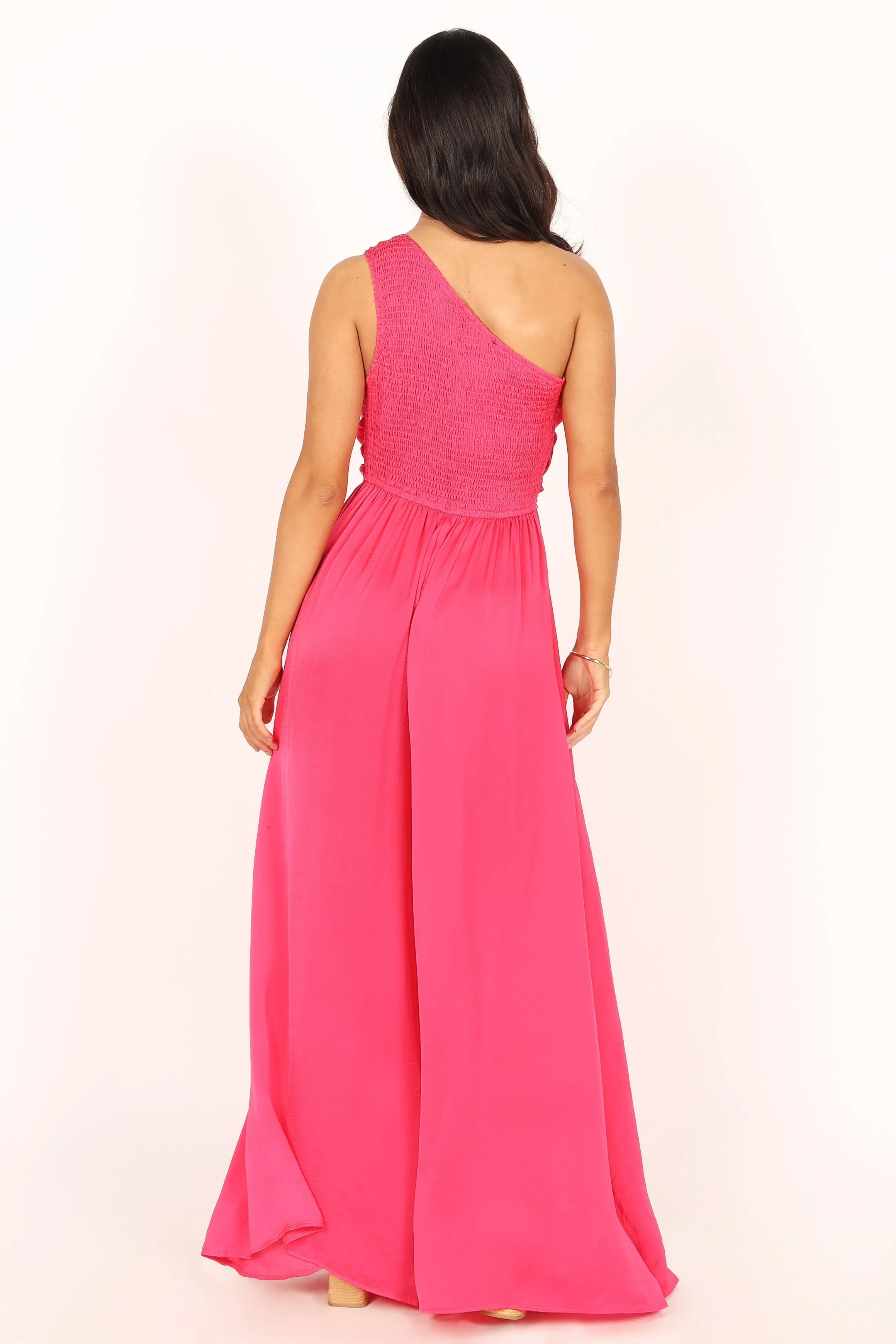 Sunanda One Shoulder Jumpsuit - Fuchsia sold by Petal & Pup product image thumbnail 5