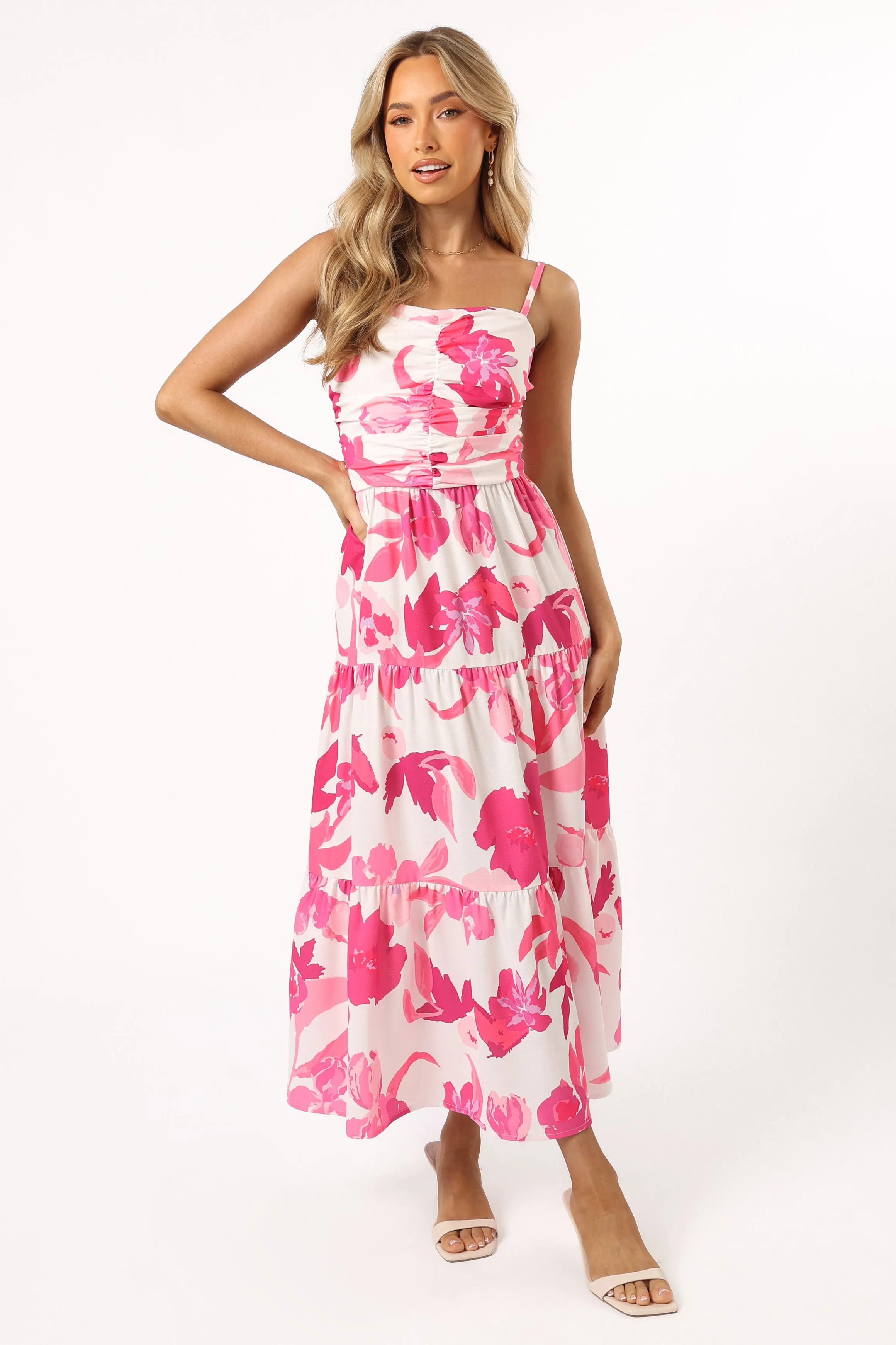 Monika Maxi Dress - Pink Floral sold by Petal & Pup