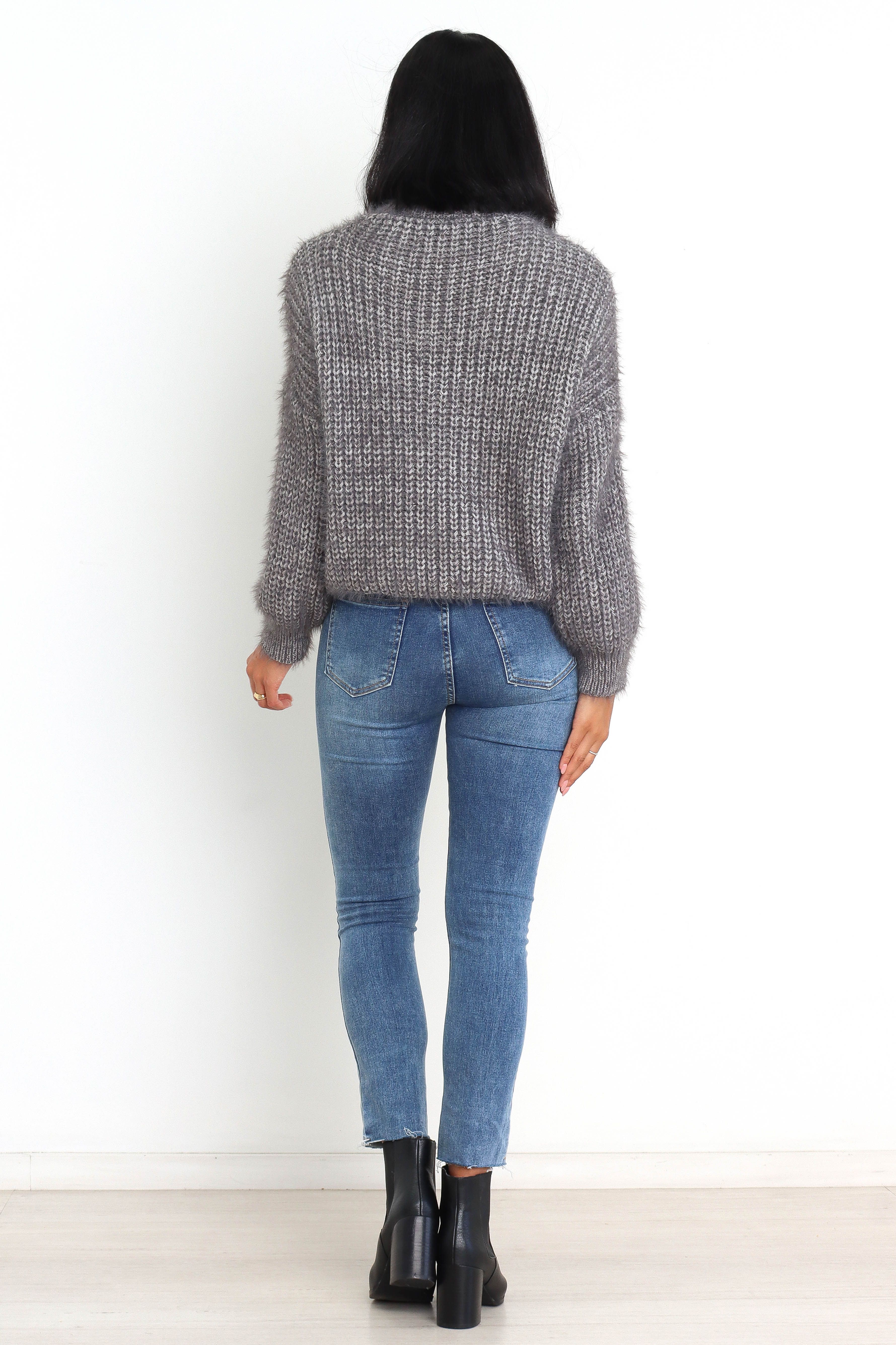 Jessica Knit Sweater - Grey sold by Petal & Pup product image thumbnail 5
