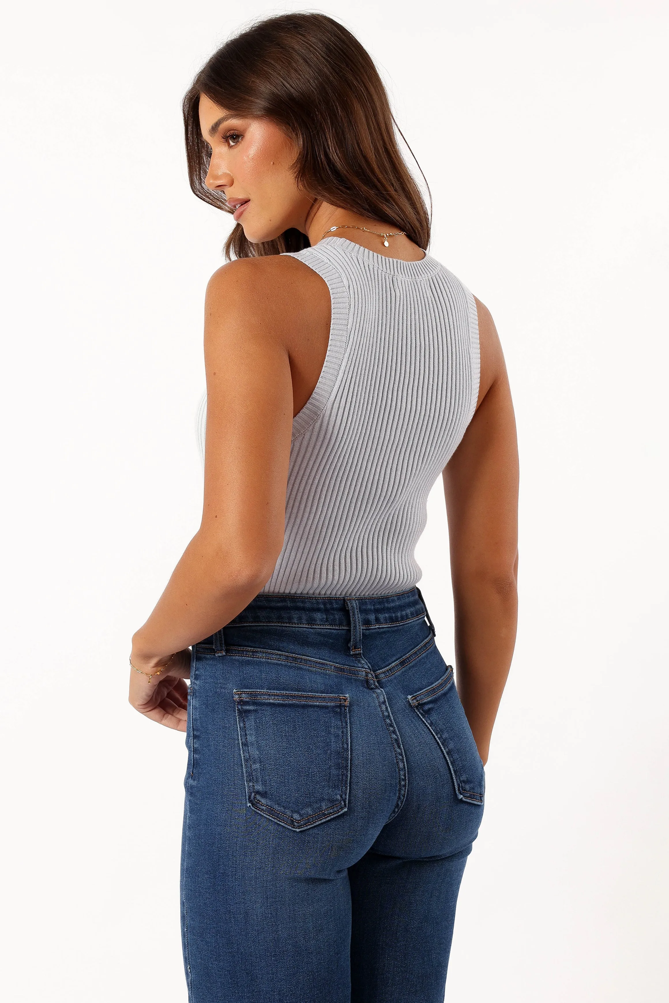 Colson Ribbed Knit Top - Light Blue sold by Petal & Pup product image thumbnail 4