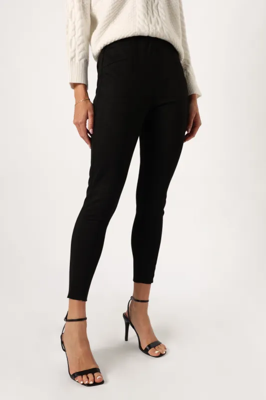 Morgan Suede Look Legging - Black sold by Petal & Pup