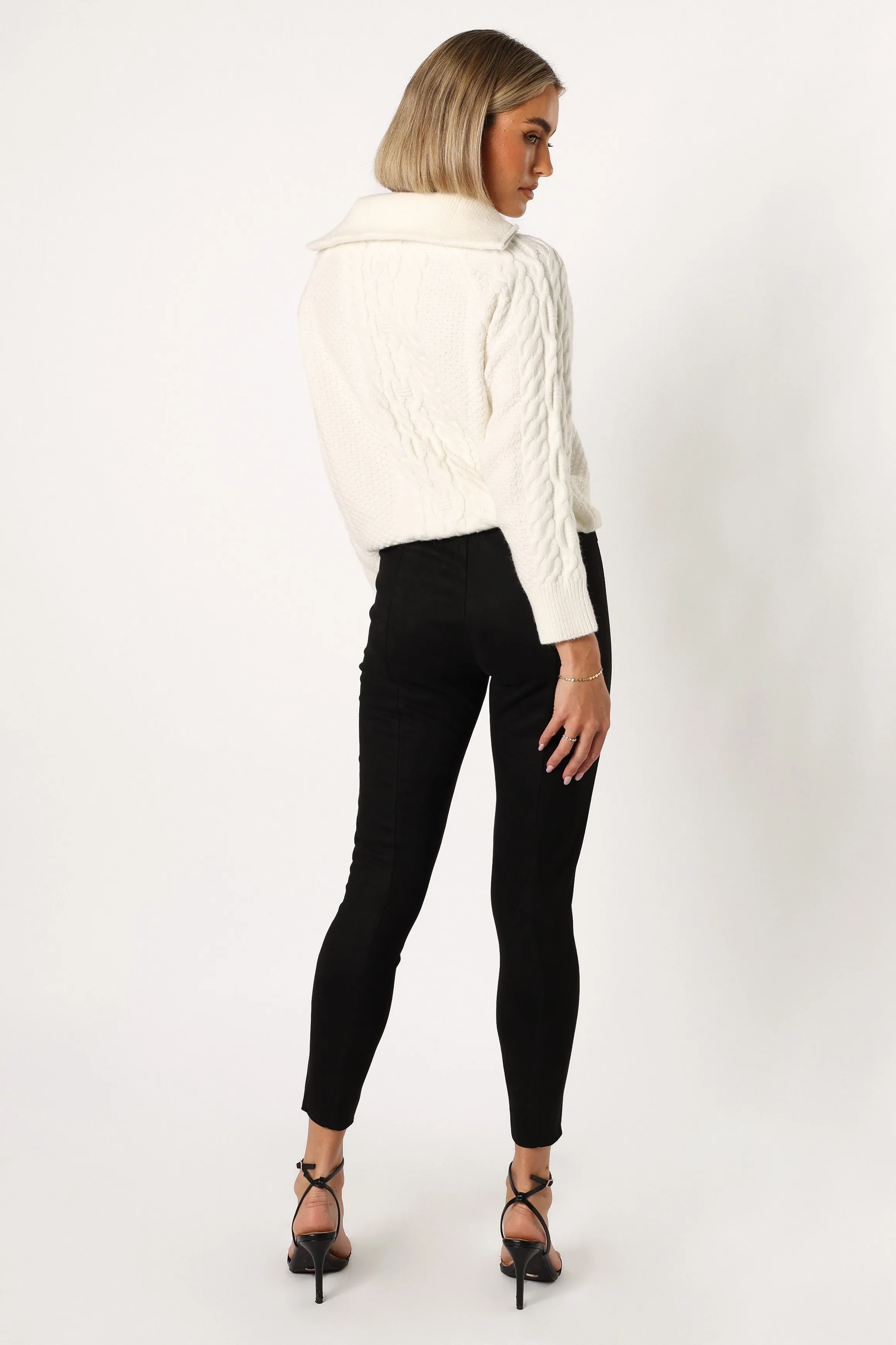 Morgan Suede Look Legging - Black sold by Petal & Pup product image thumbnail 4