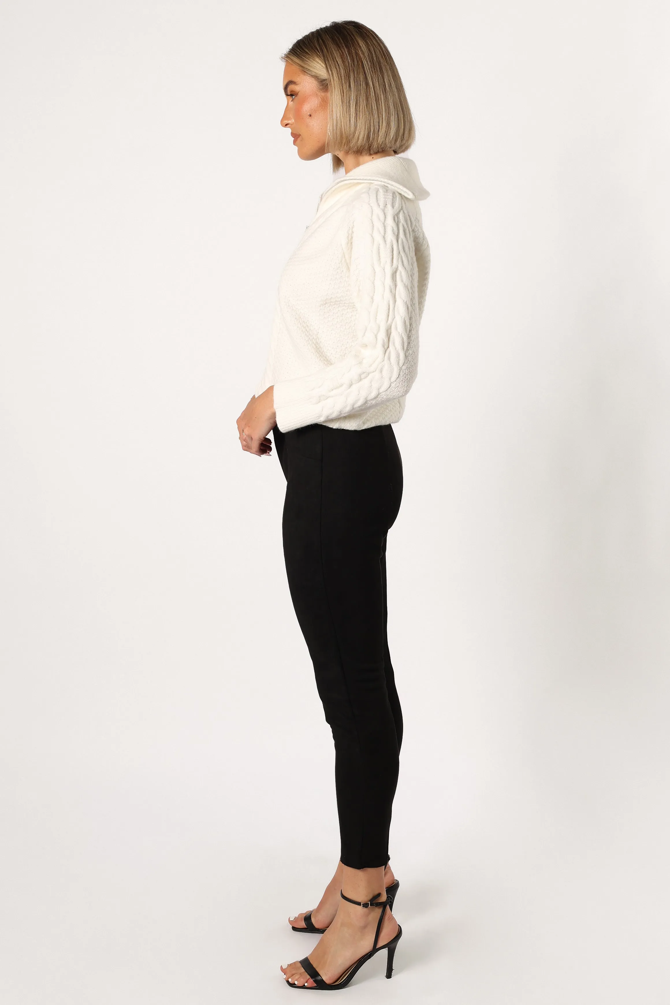 Morgan Suede Look Legging - Black sold by Petal & Pup product image thumbnail 5