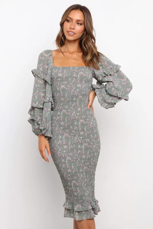 Leia Dress - Sage sold by Petal & Pup