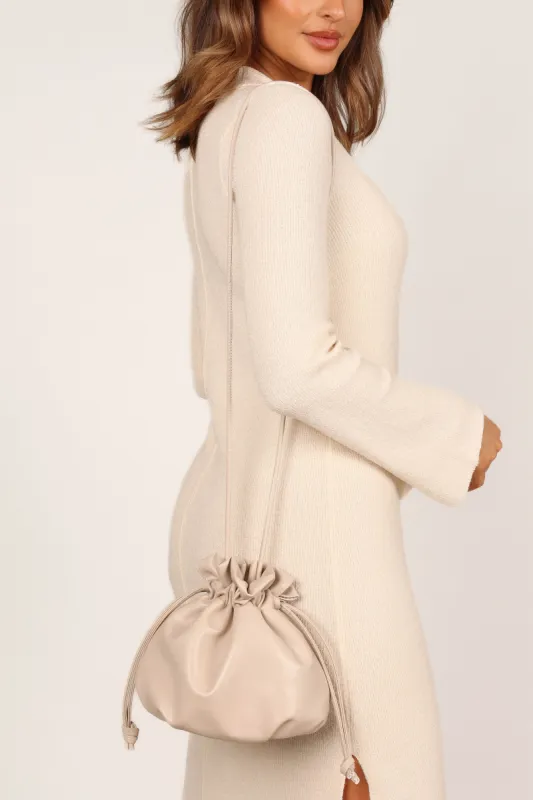 Poppy Drawstring Bag - Cream sold by Petal & Pup