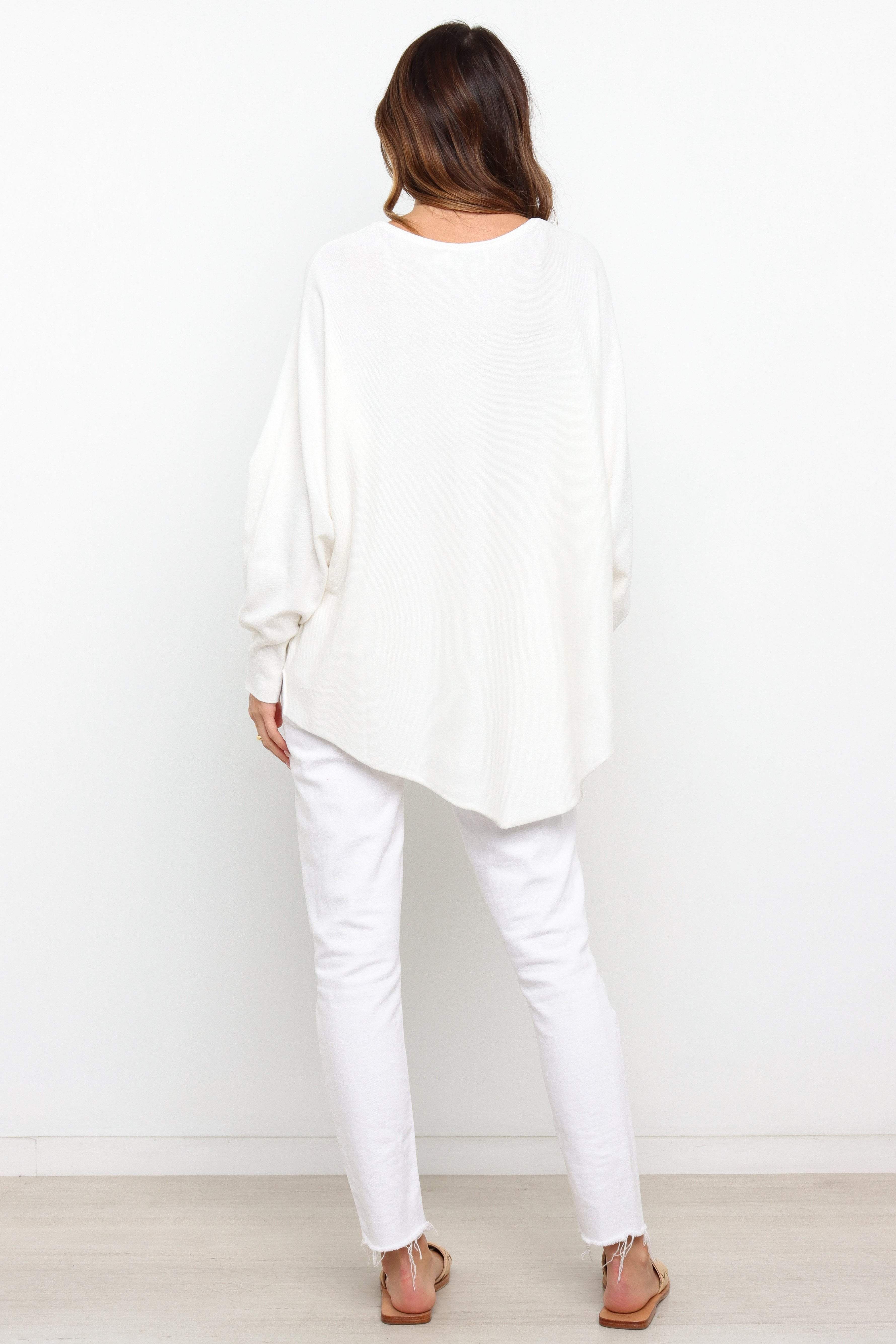 Murphy Knit Sweater - White sold by Petal & Pup product image thumbnail 2
