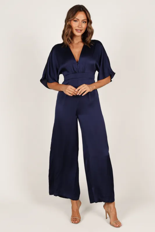 Rosalyn Jumpsuit - Navy sold by Petal & Pup