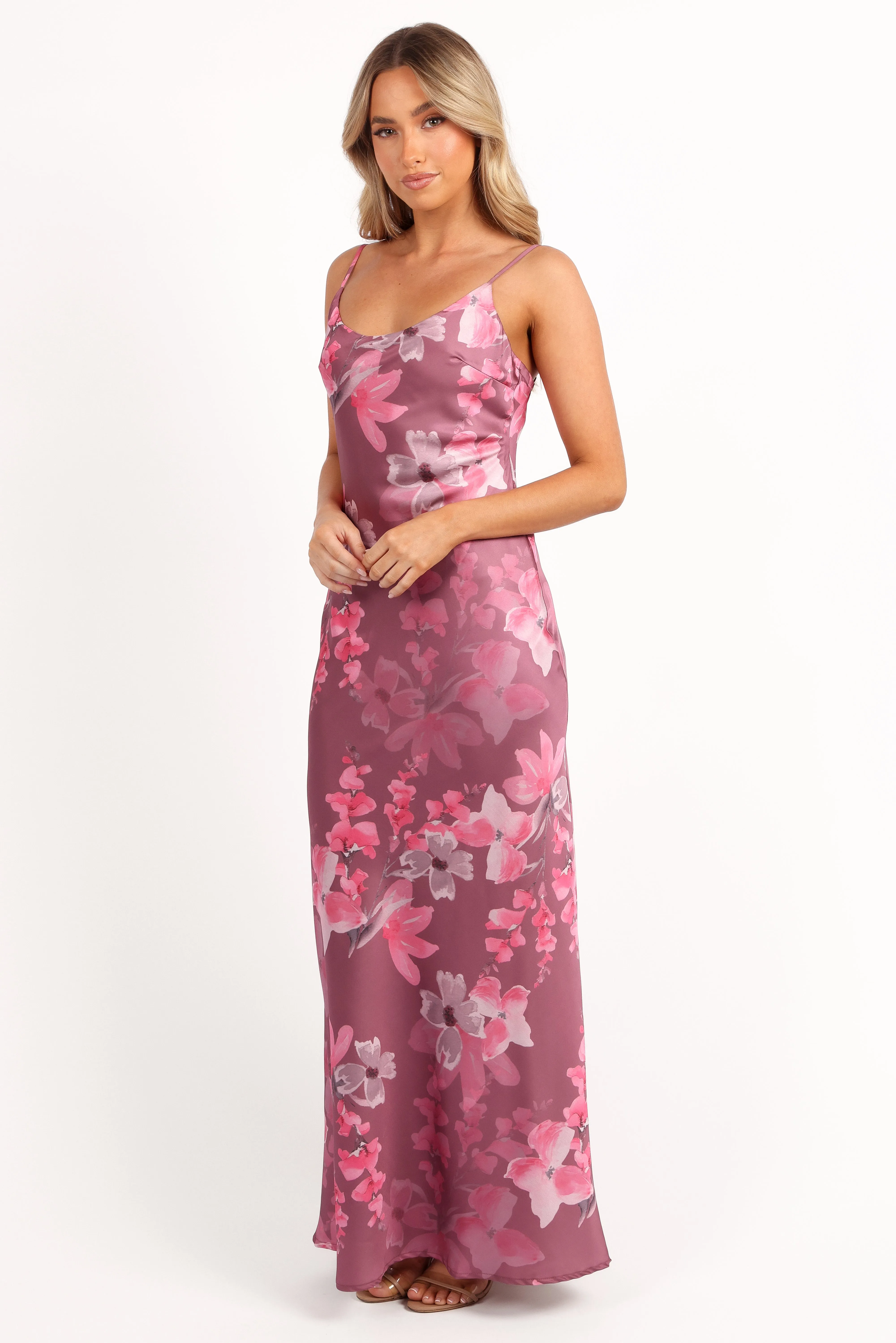 Jamie Maxi Slip Dress - Dark Rose Floral sold by Petal & Pup product image thumbnail 4