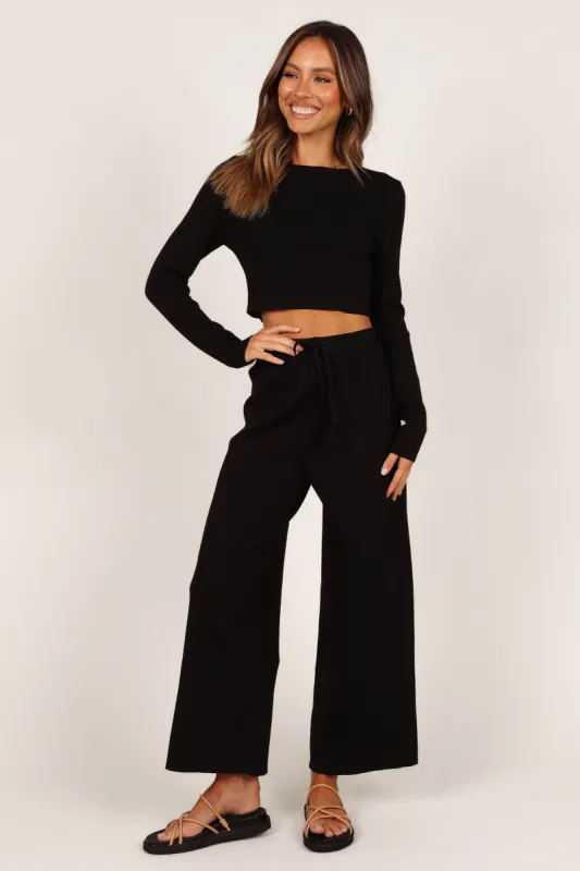 Ayers Long Sleeve Set - Black sold by Petal & Pup