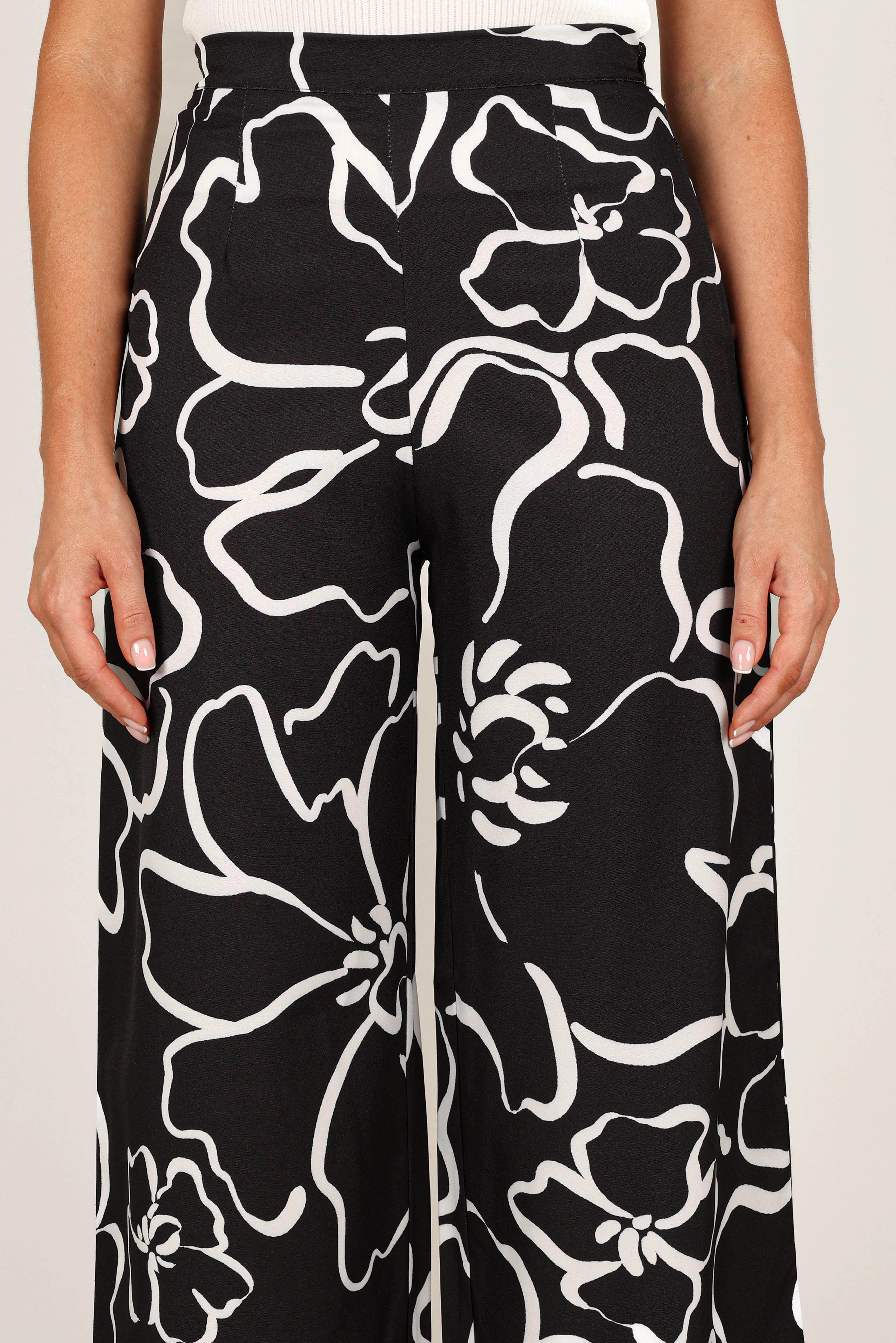 York Pant - White Black Floral sold by Petal & Pup product image thumbnail 4