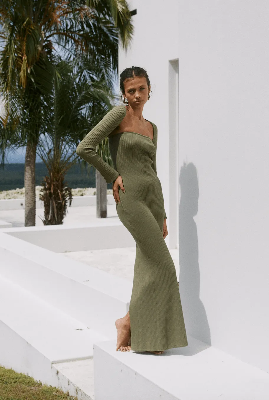 Vita Maxi Dress - Khaki sold by Petal & Pup product image thumbnail 4