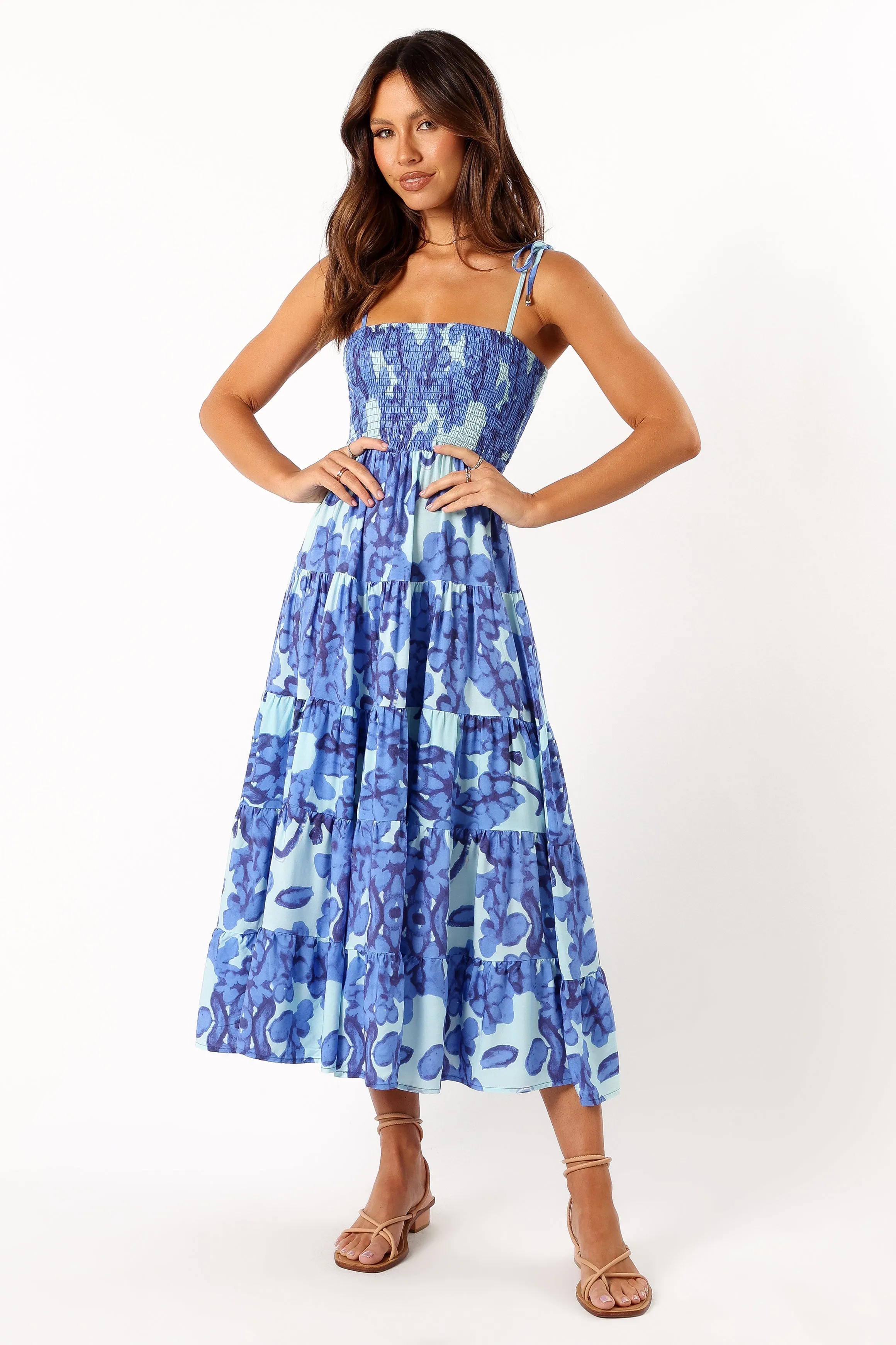 Amarie Midi Dress - Blue sold by Petal & Pup product image thumbnail 2