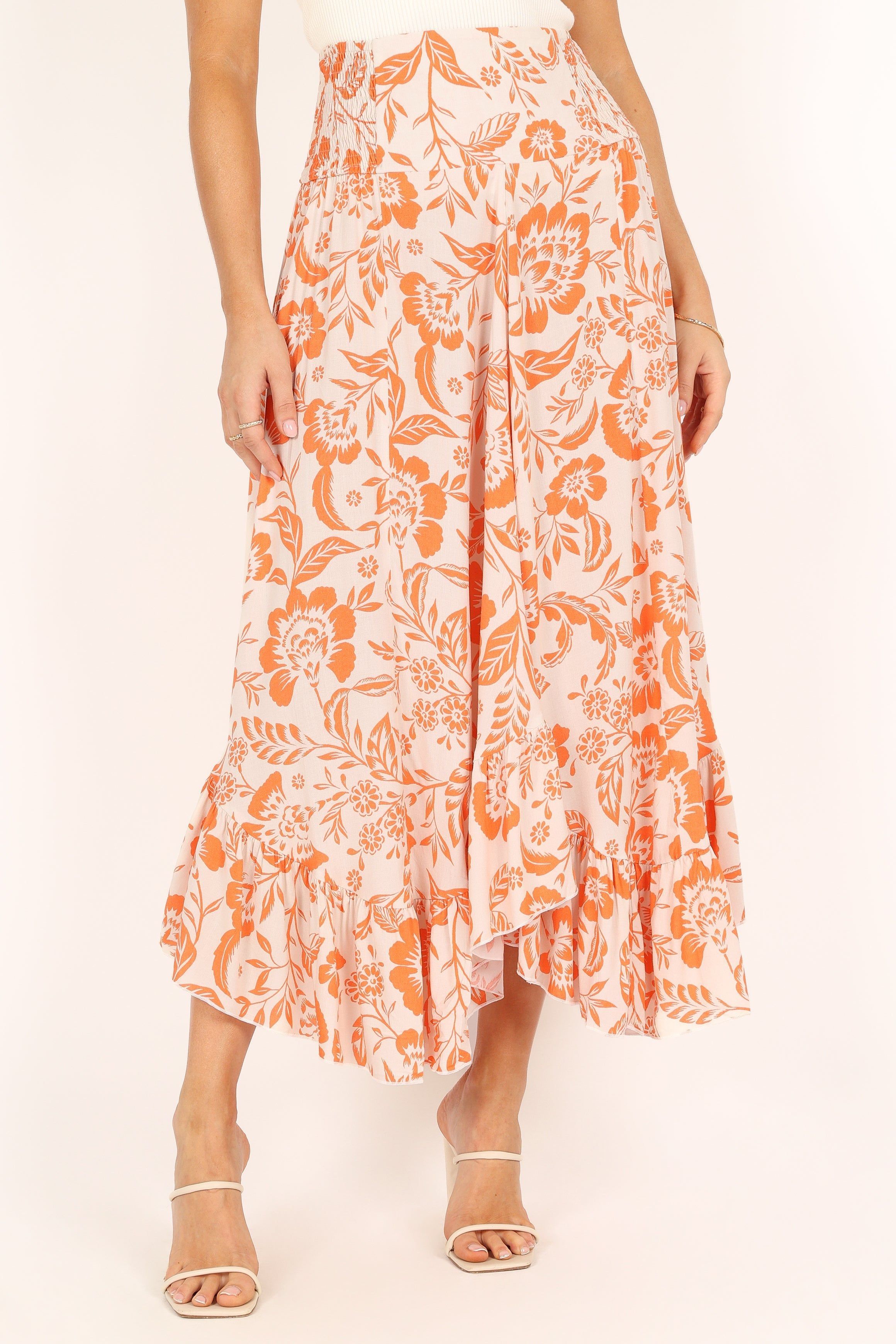Sharny Midi Skirt - Orange sold by Petal & Pup product image thumbnail 4