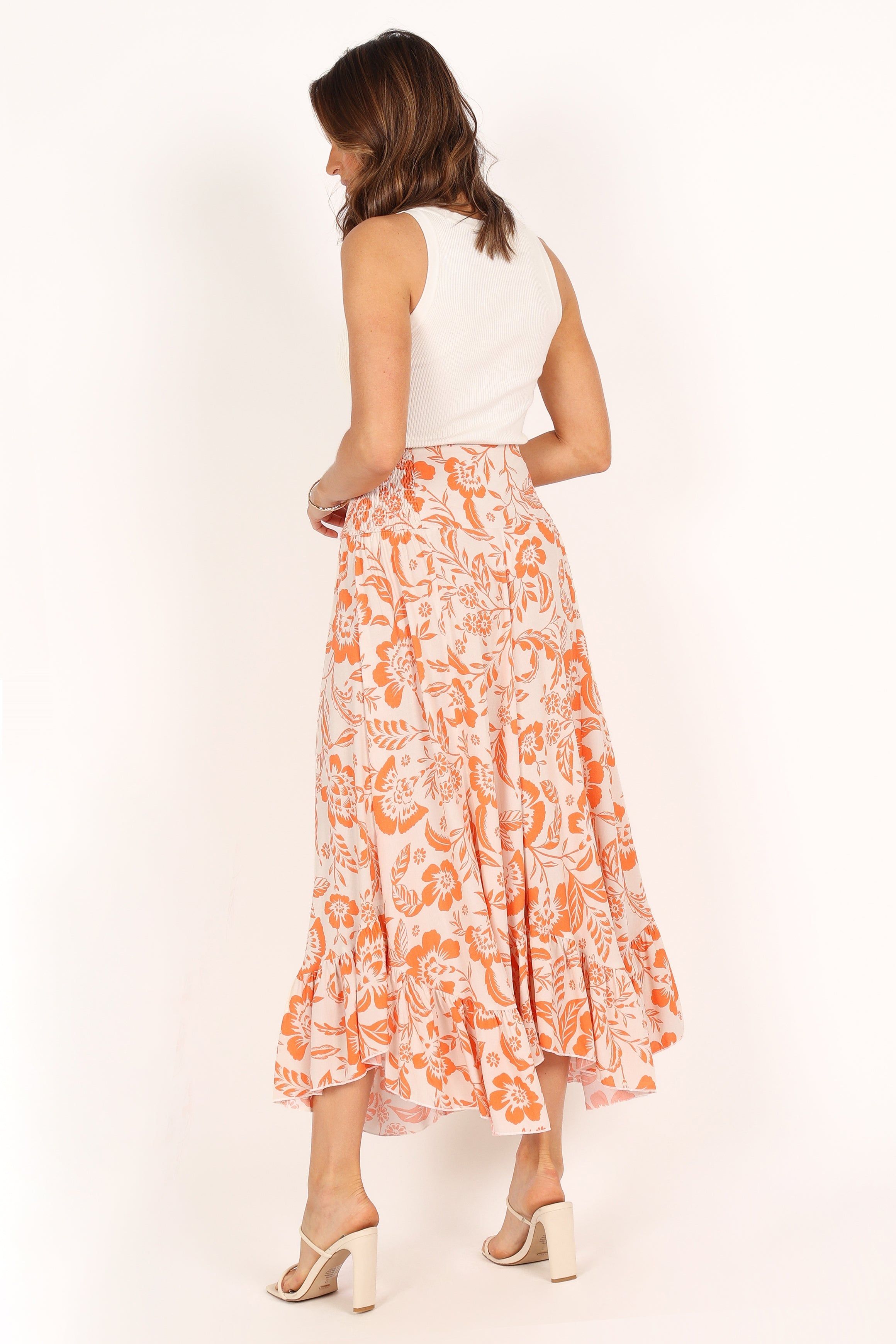 Sharny Midi Skirt - Orange sold by Petal & Pup product image thumbnail 8