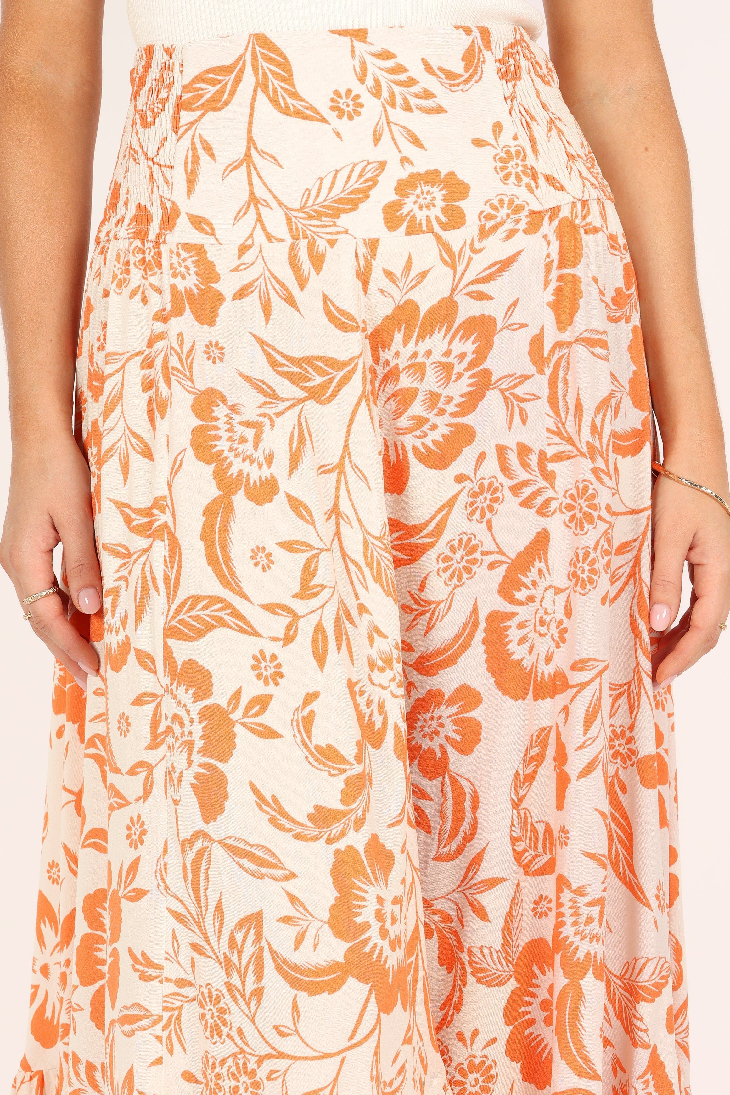 Sharny Midi Skirt - Orange sold by Petal & Pup product image thumbnail 3