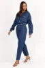 Rosa Denim Jumpsuit - Dark Denim sold by Petal & Pup