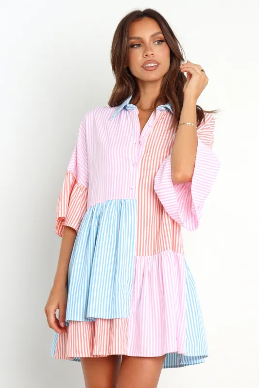 Roisin Dress - Stripe sold by Petal & Pup