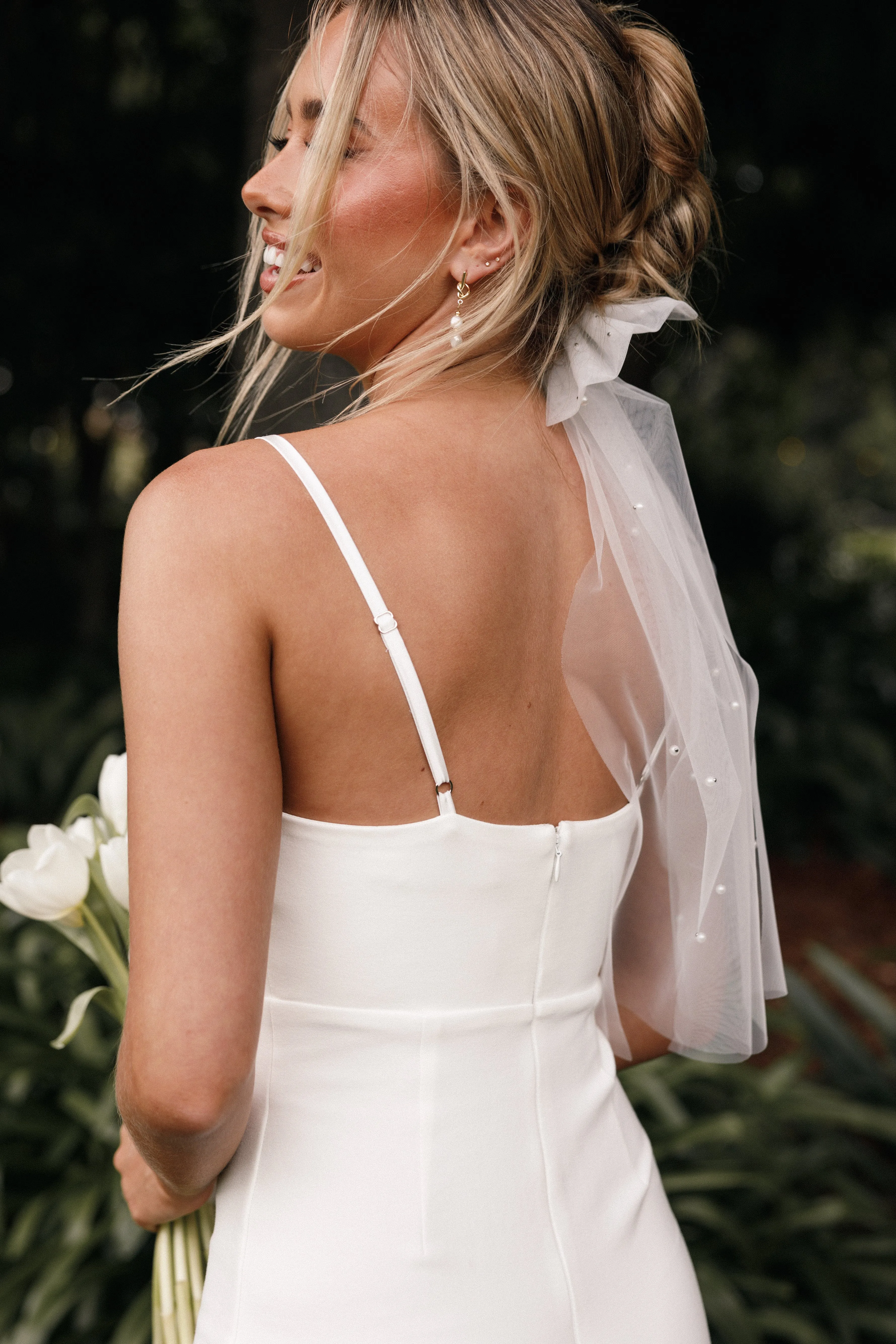 Cora Hair Bow - White sold by Petal & Pup product image thumbnail 2