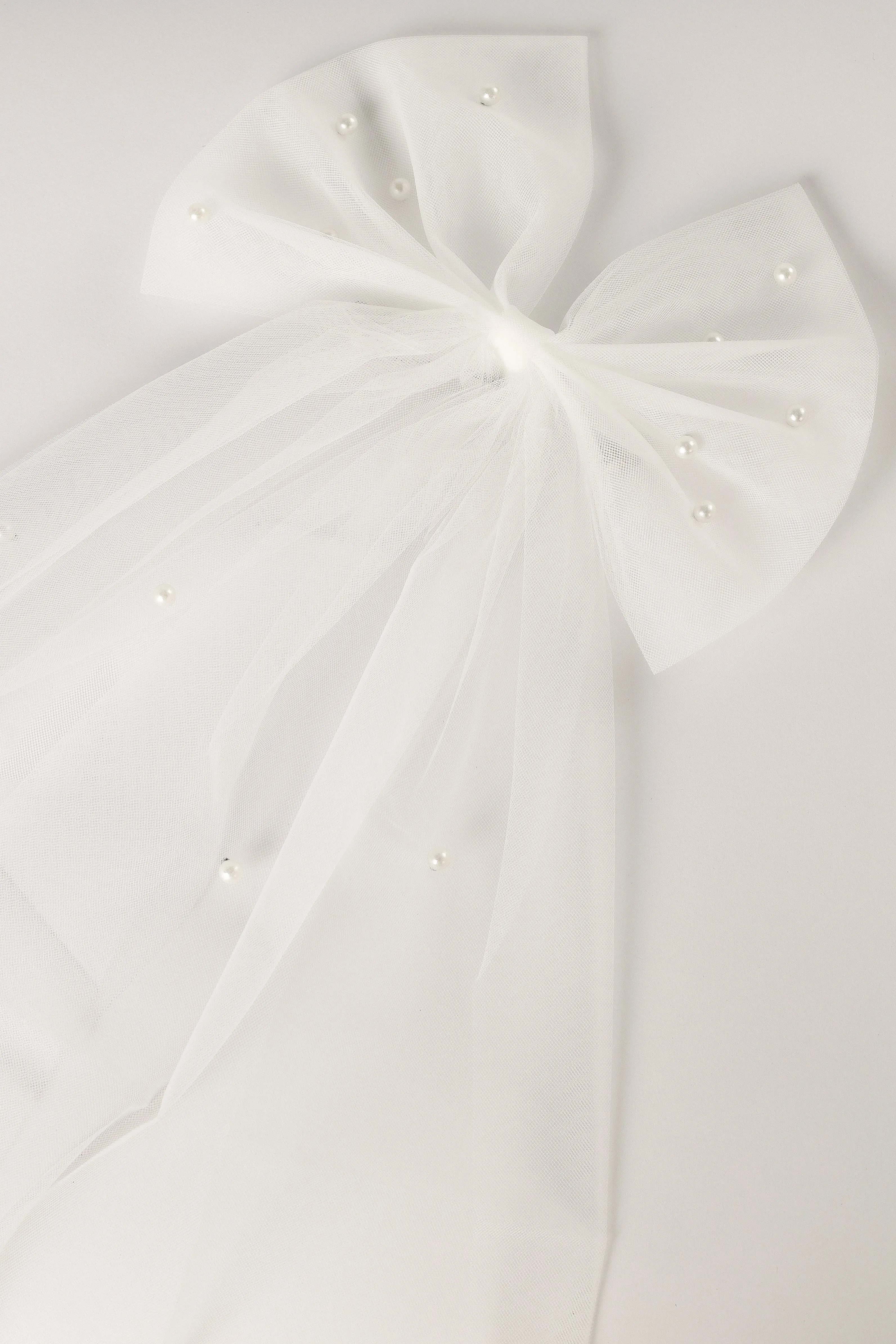 Cora Hair Bow - White sold by Petal & Pup product image thumbnail 3