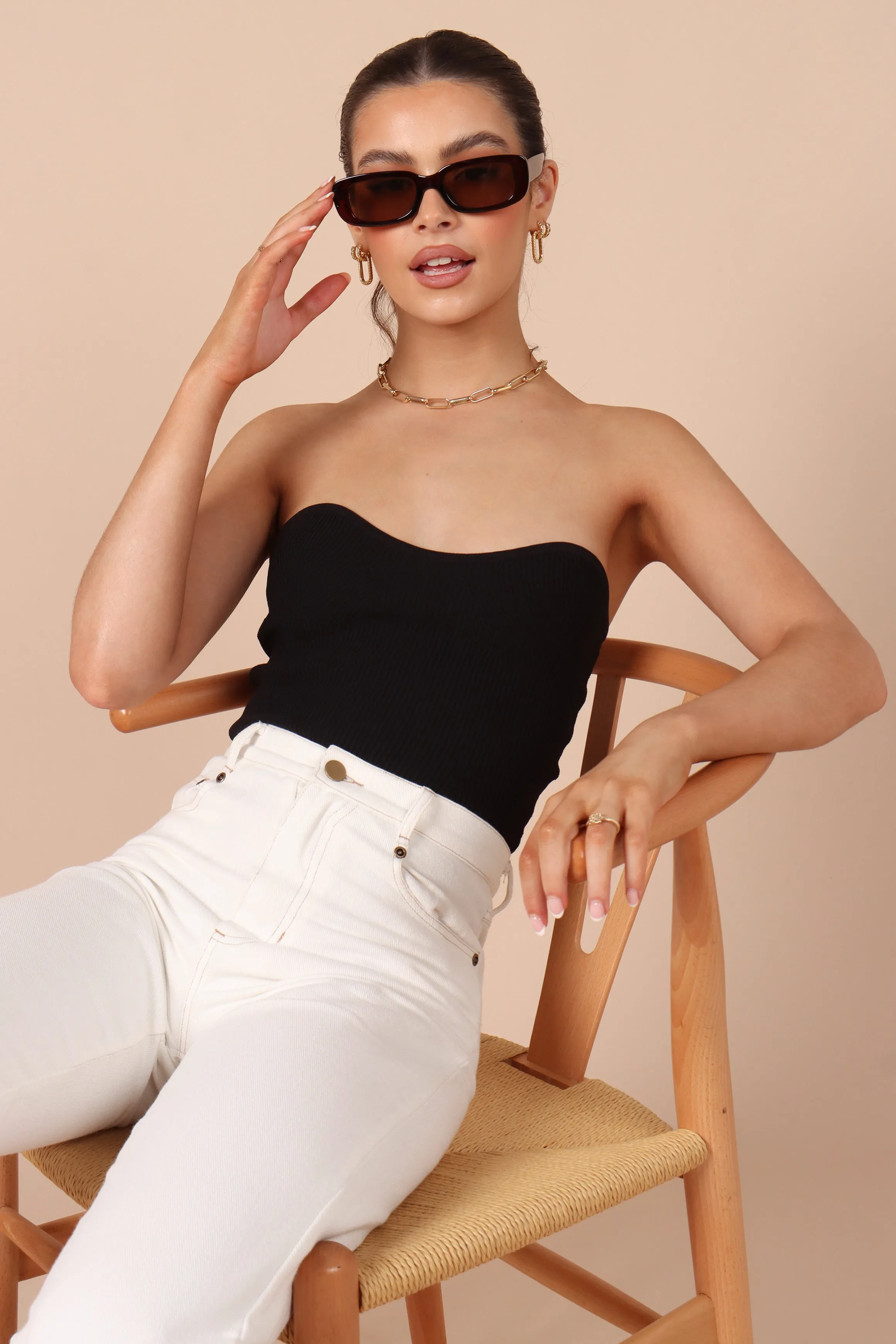 Nina Strapless Top - Black sold by Petal & Pup product image thumbnail 3