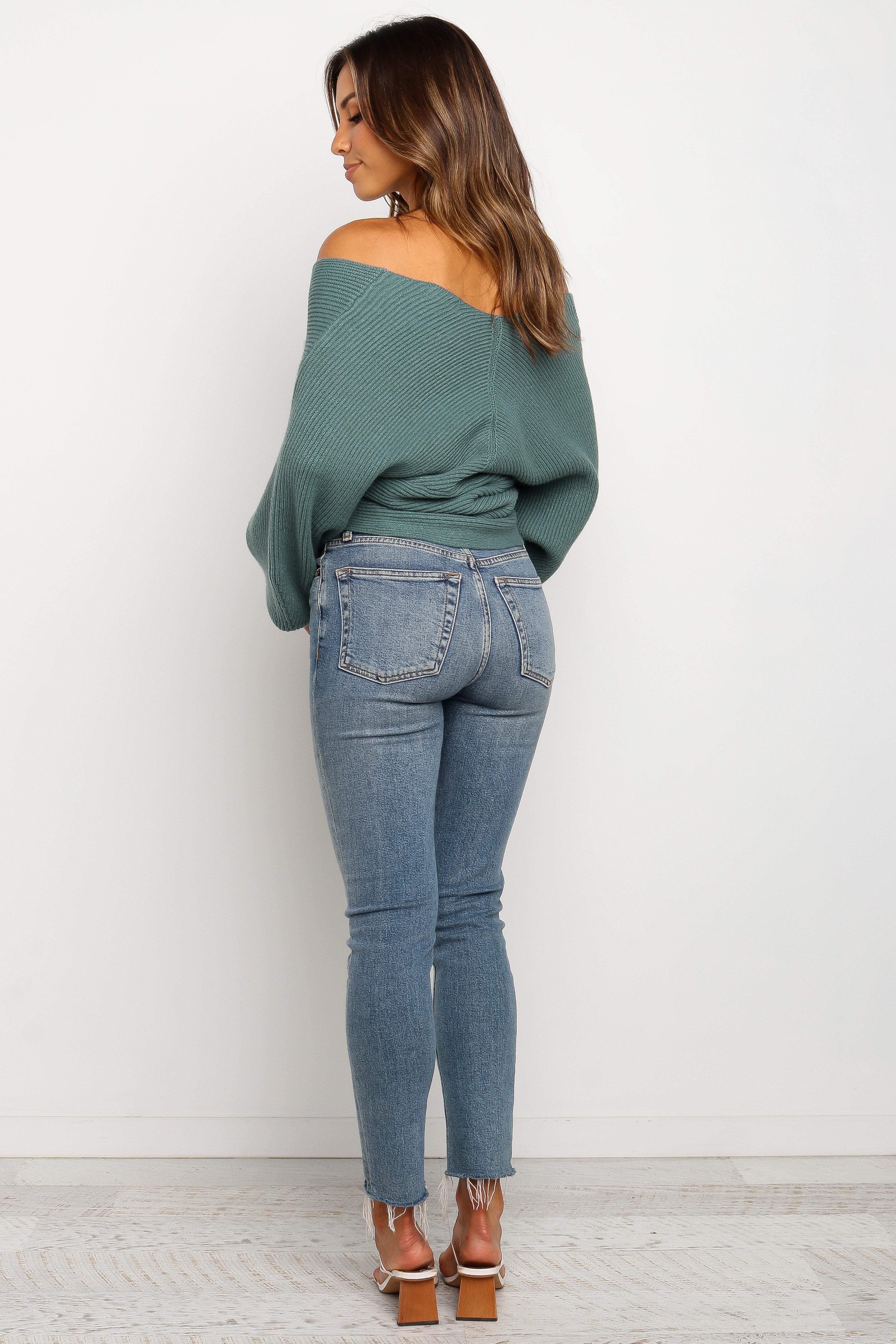 Langton Knit Sweater - Green sold by Petal & Pup product image thumbnail 2