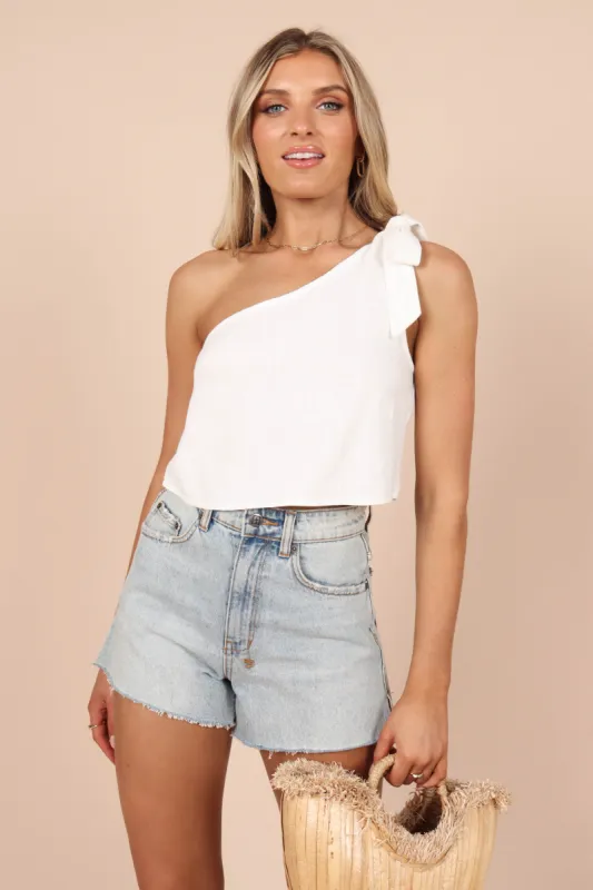 Lucie Top - White sold by Petal & Pup