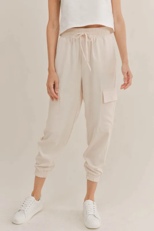 Kyle Jogger Pant - Cream sold by Petal & Pup