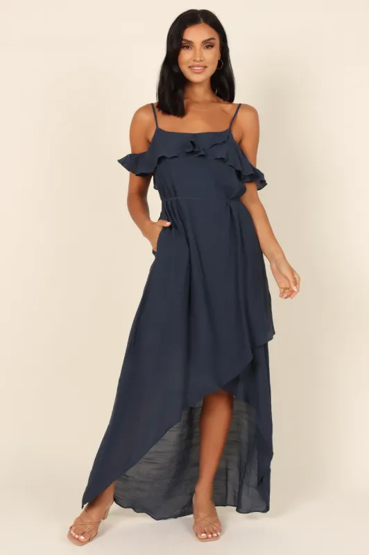 Tarma Maxi Dress - Navy sold by Petal & Pup
