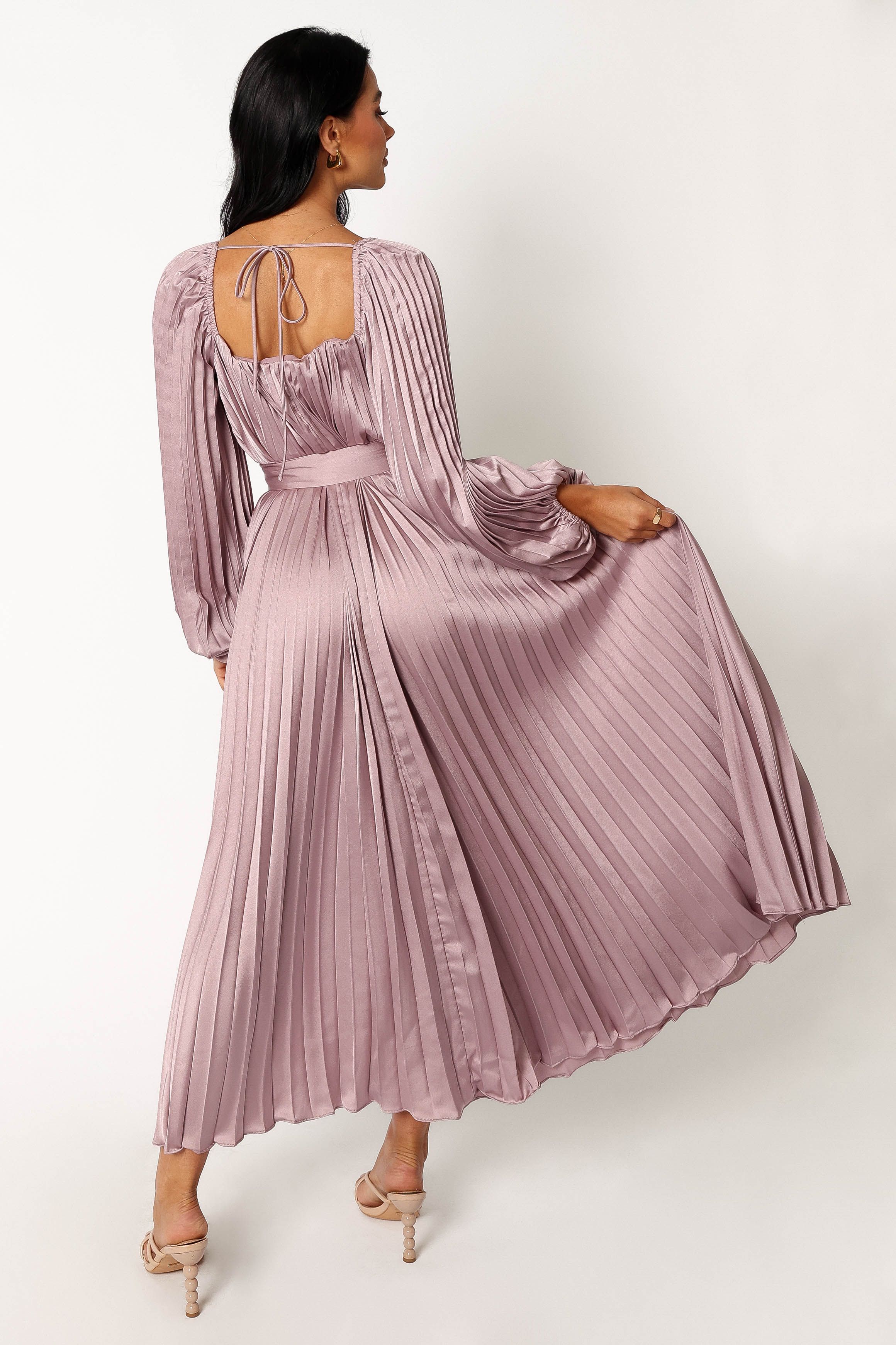 Sabine Long Sleeve Midi Dress - Lilac sold by Petal & Pup product image thumbnail 5