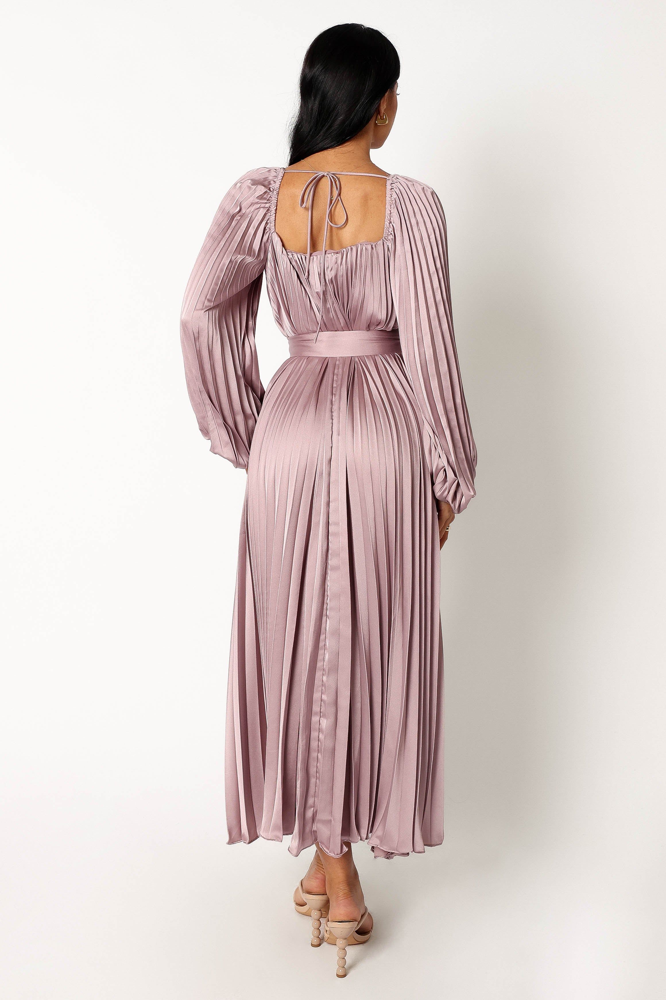 Sabine Long Sleeve Midi Dress - Lilac sold by Petal & Pup product image thumbnail 4