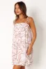 Solaris Mini Dress - Tan White sold by Petal & Pup