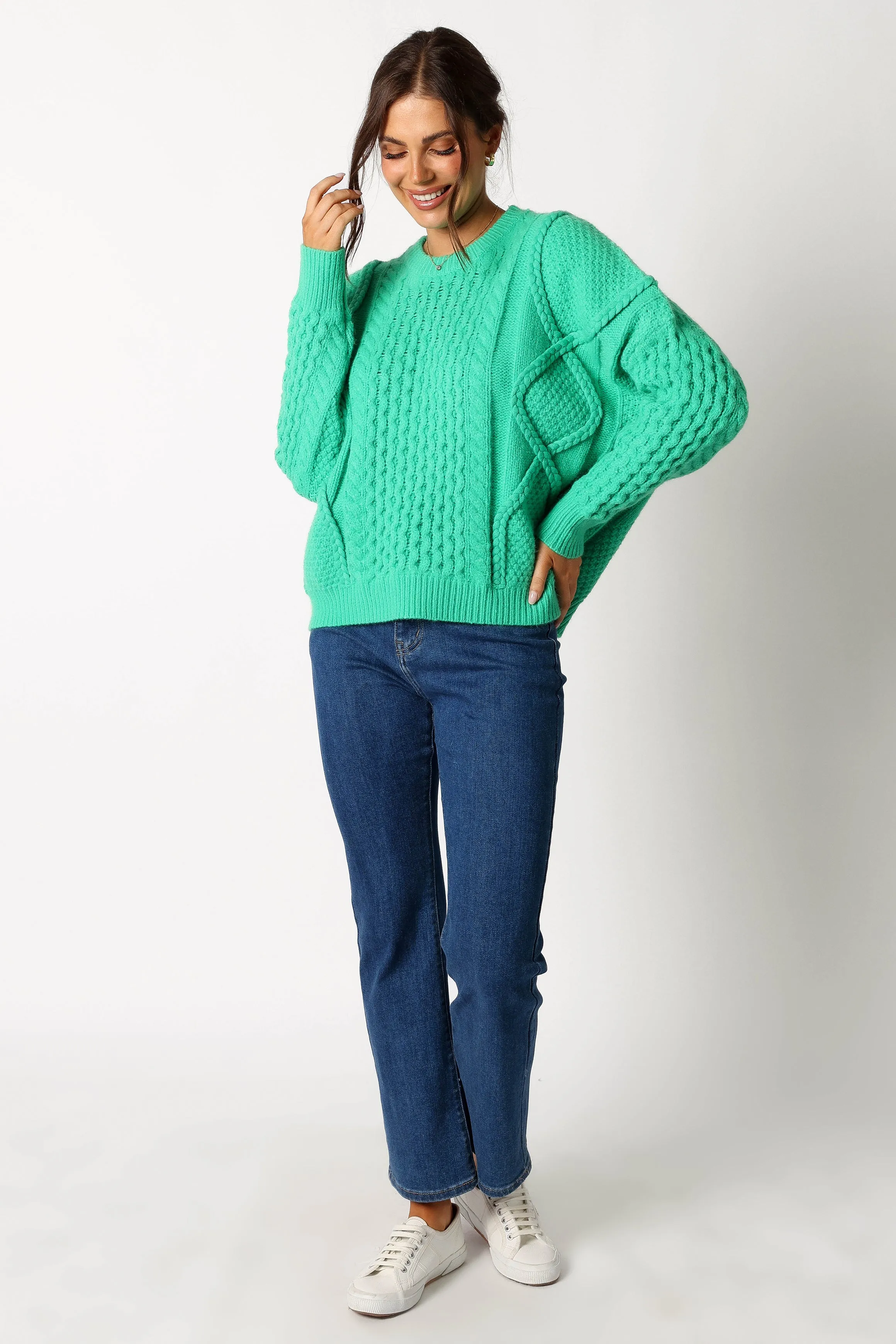 Bentley Knit Sweater - Green sold by Petal & Pup product image thumbnail 5