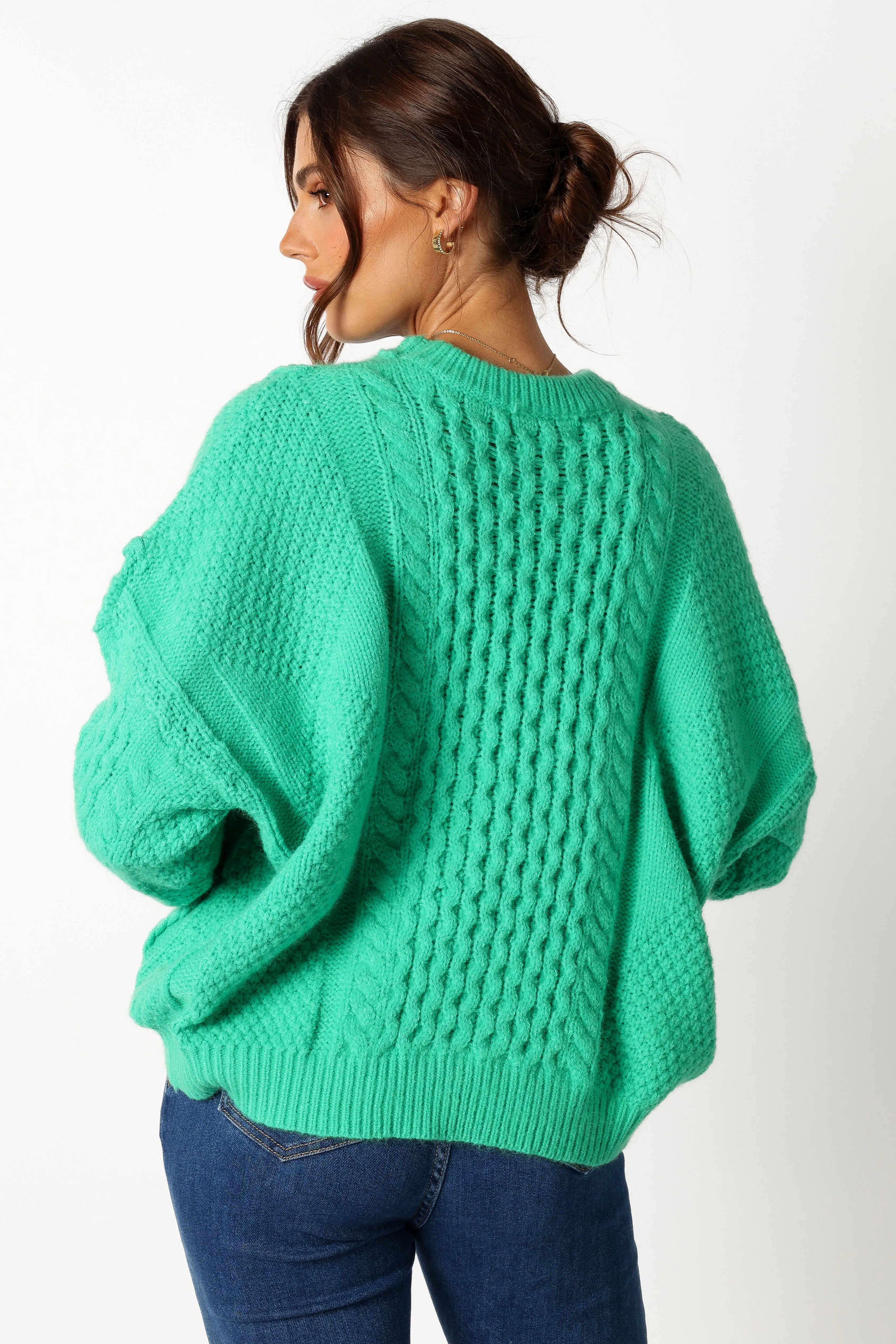 Bentley Knit Sweater - Green sold by Petal & Pup product image thumbnail 3