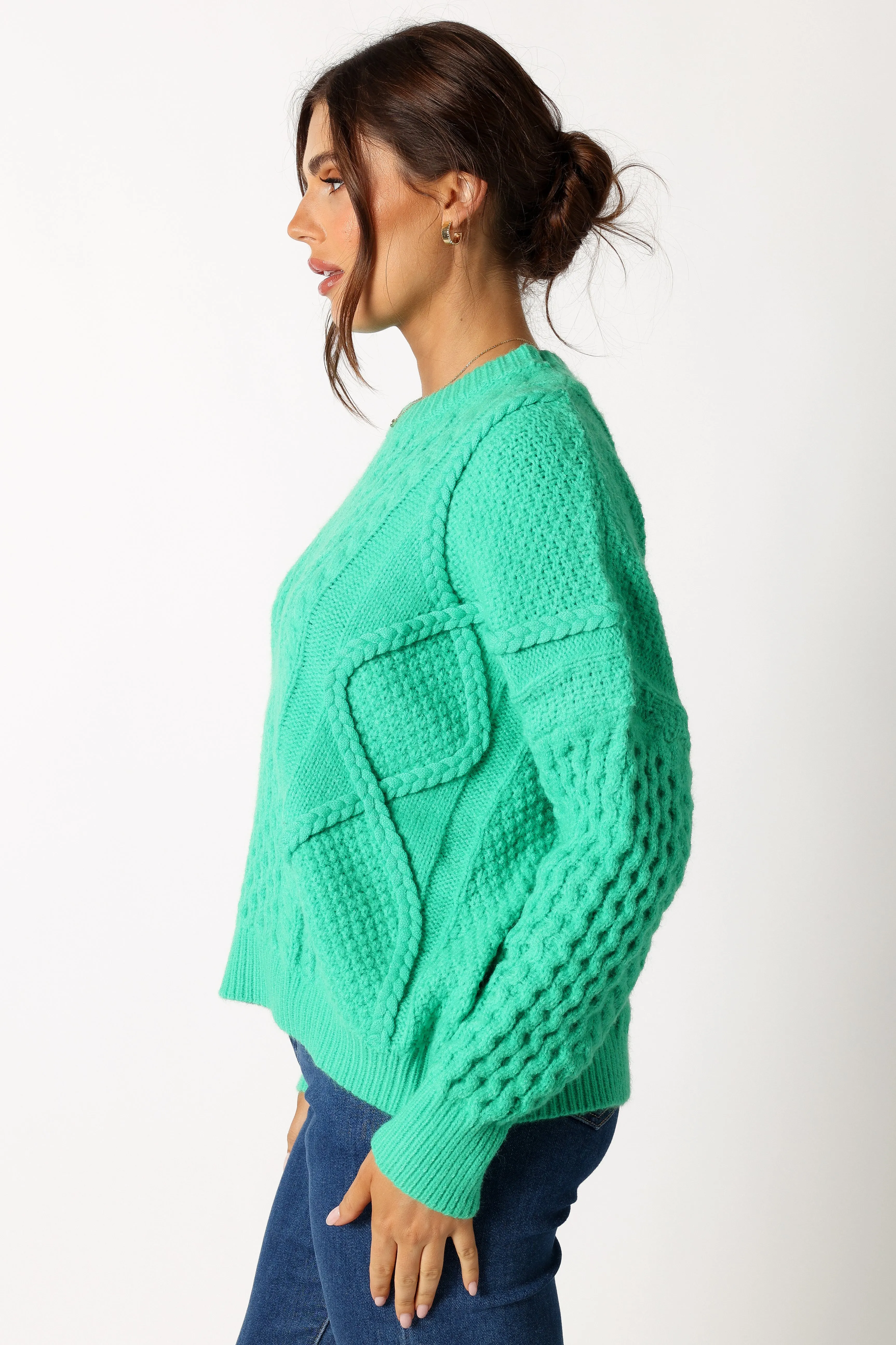 Bentley Knit Sweater - Green sold by Petal & Pup product image thumbnail 2