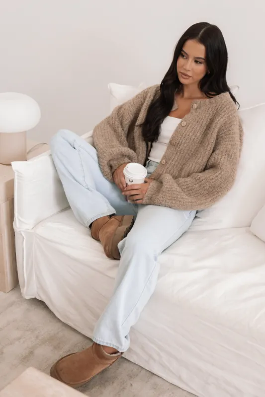 Albertine Cardigan - Latte sold by Petal & Pup