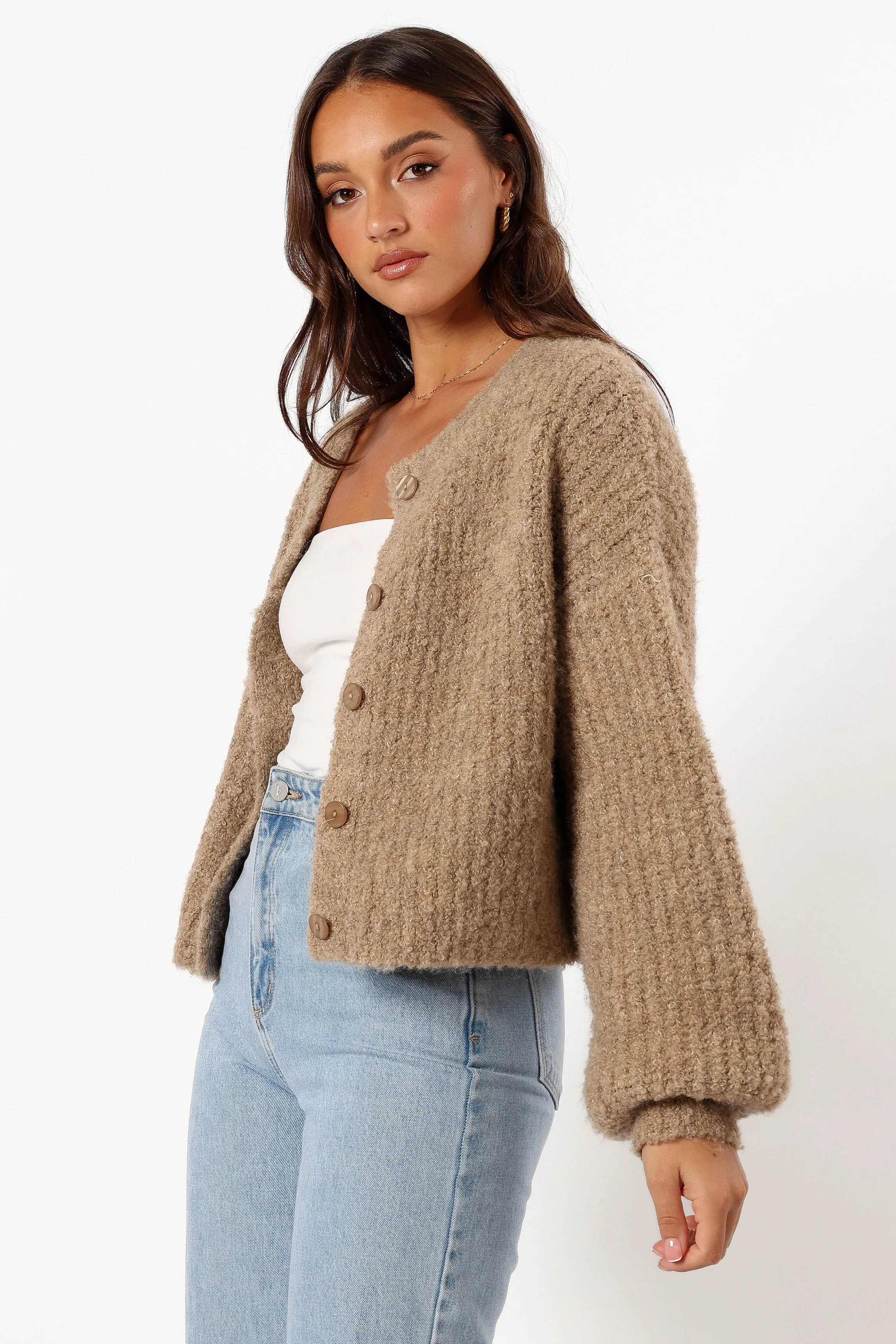Albertine Cardigan - Latte sold by Petal & Pup product image thumbnail 5