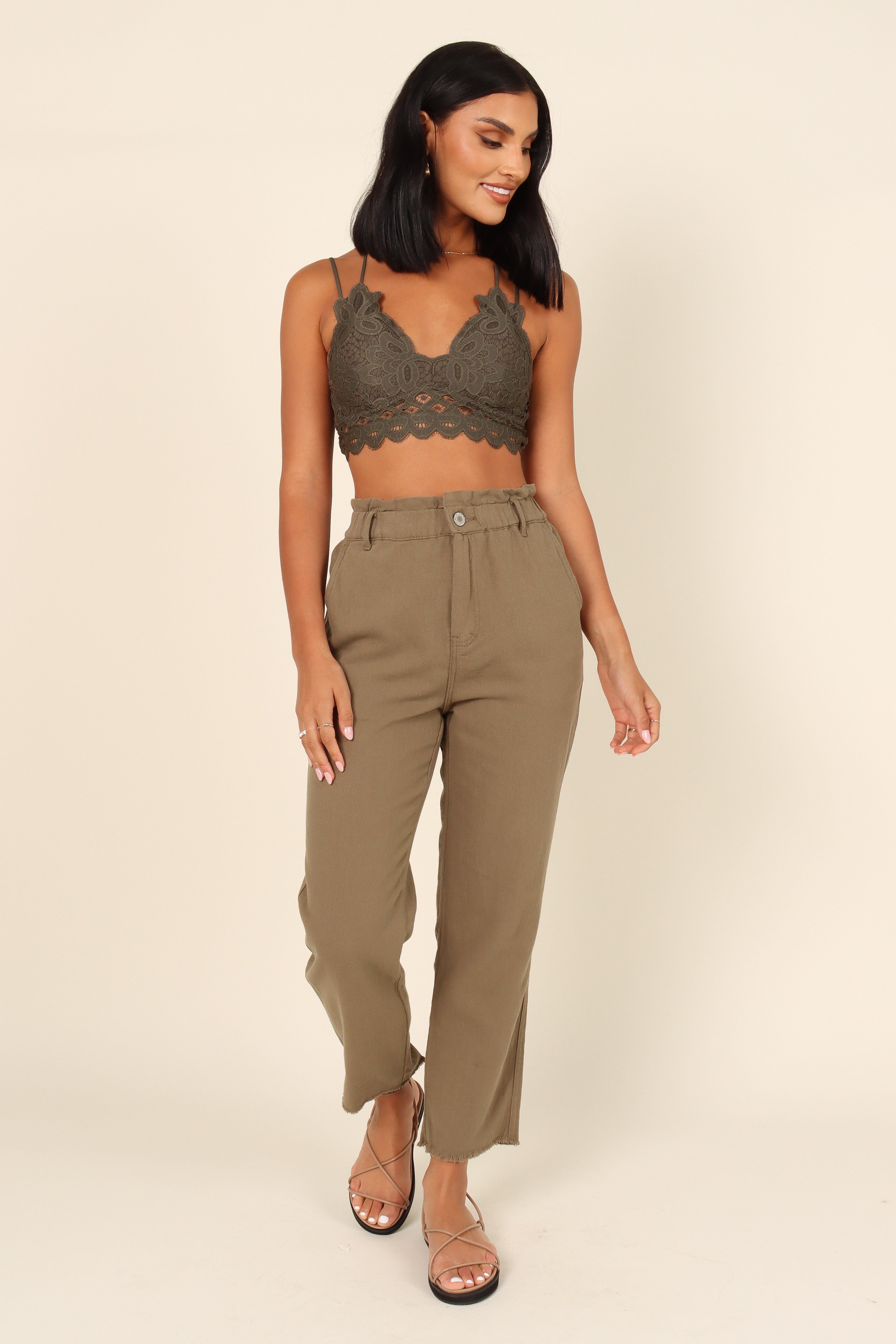 Hannah Lace Bralette - Olive sold by Petal & Pup product image thumbnail 2