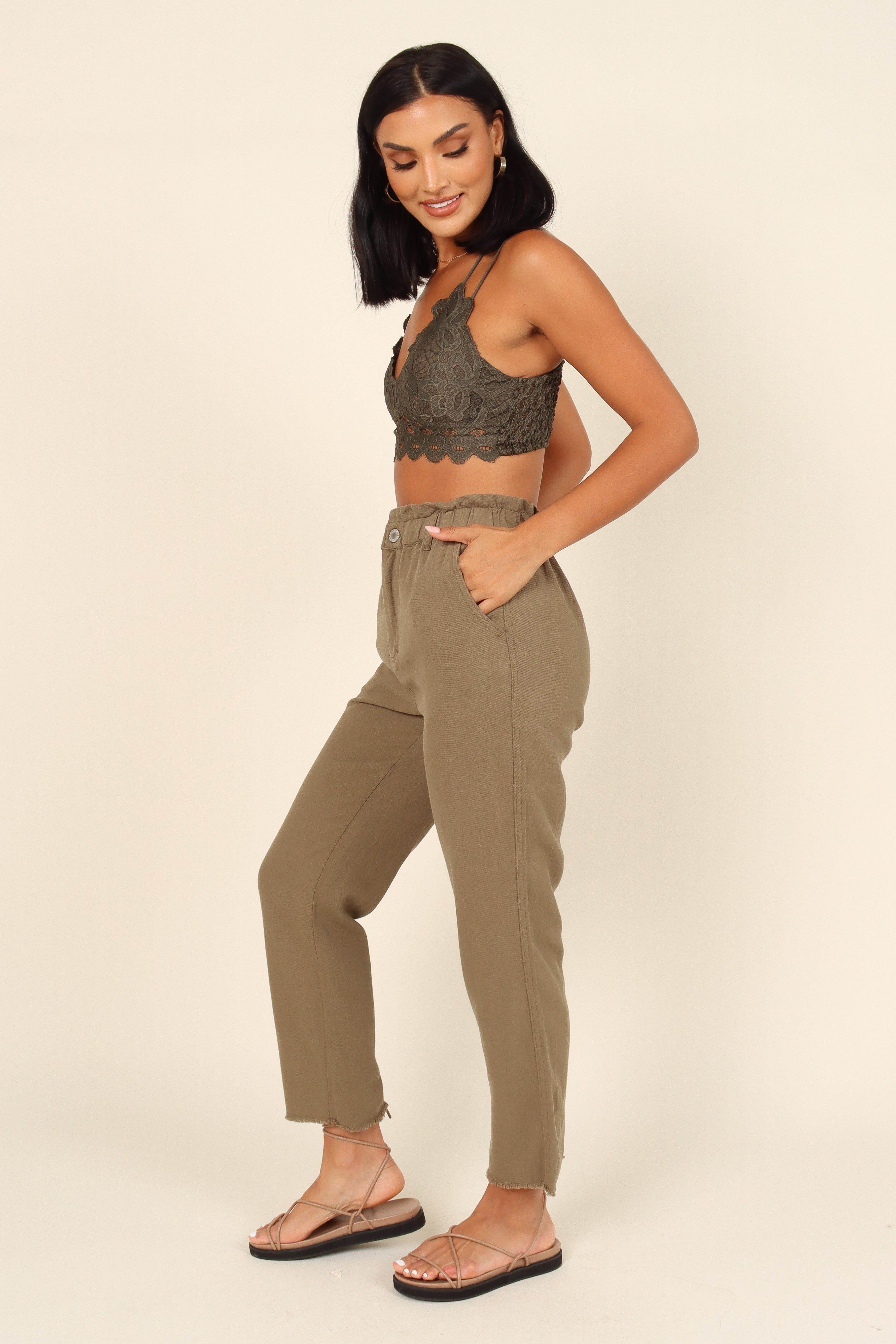 Hannah Lace Bralette - Olive sold by Petal & Pup product image thumbnail 3
