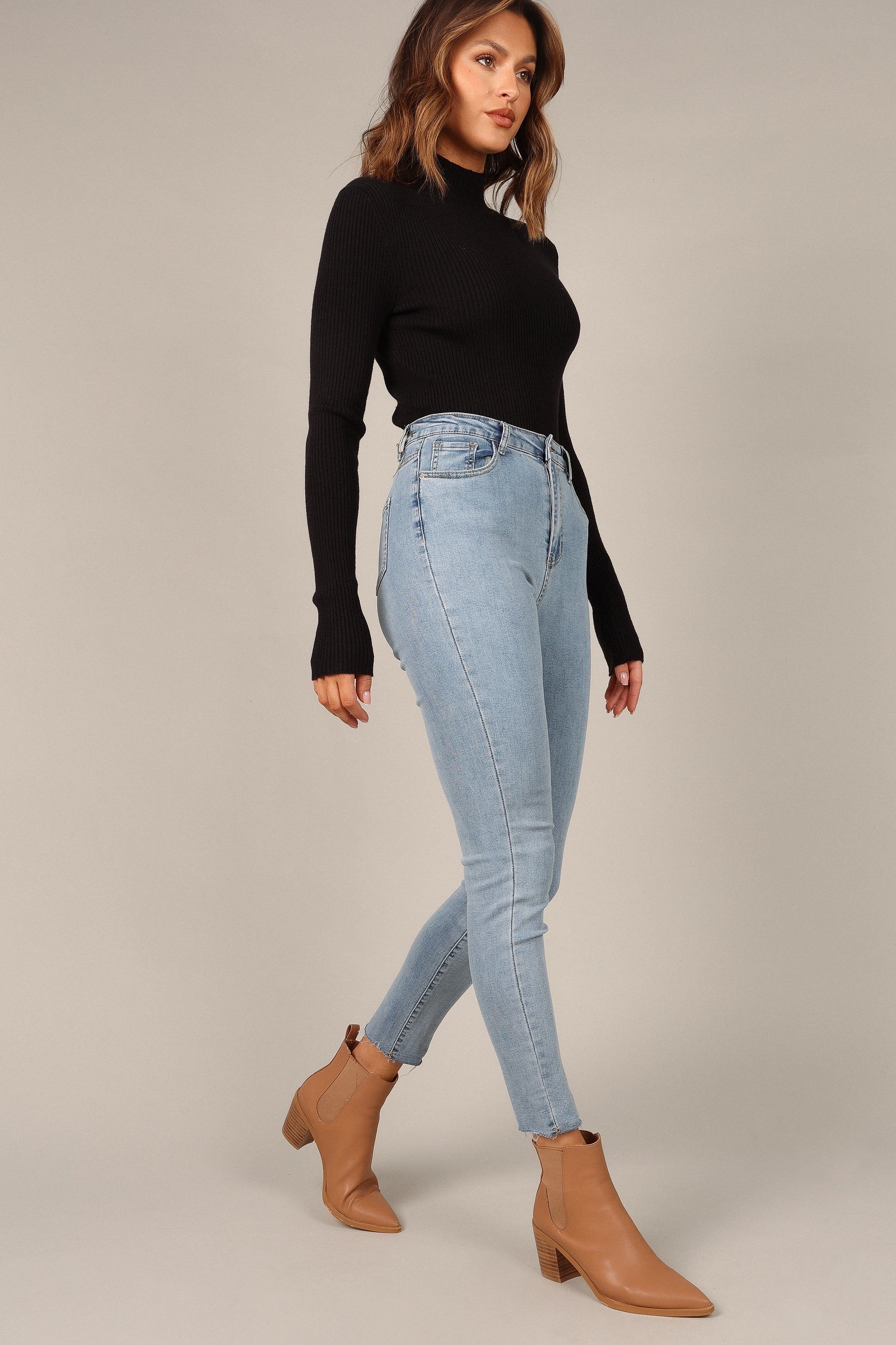 Alyssa Jeans - Mid Blue Wash sold by Petal & Pup product image thumbnail 5