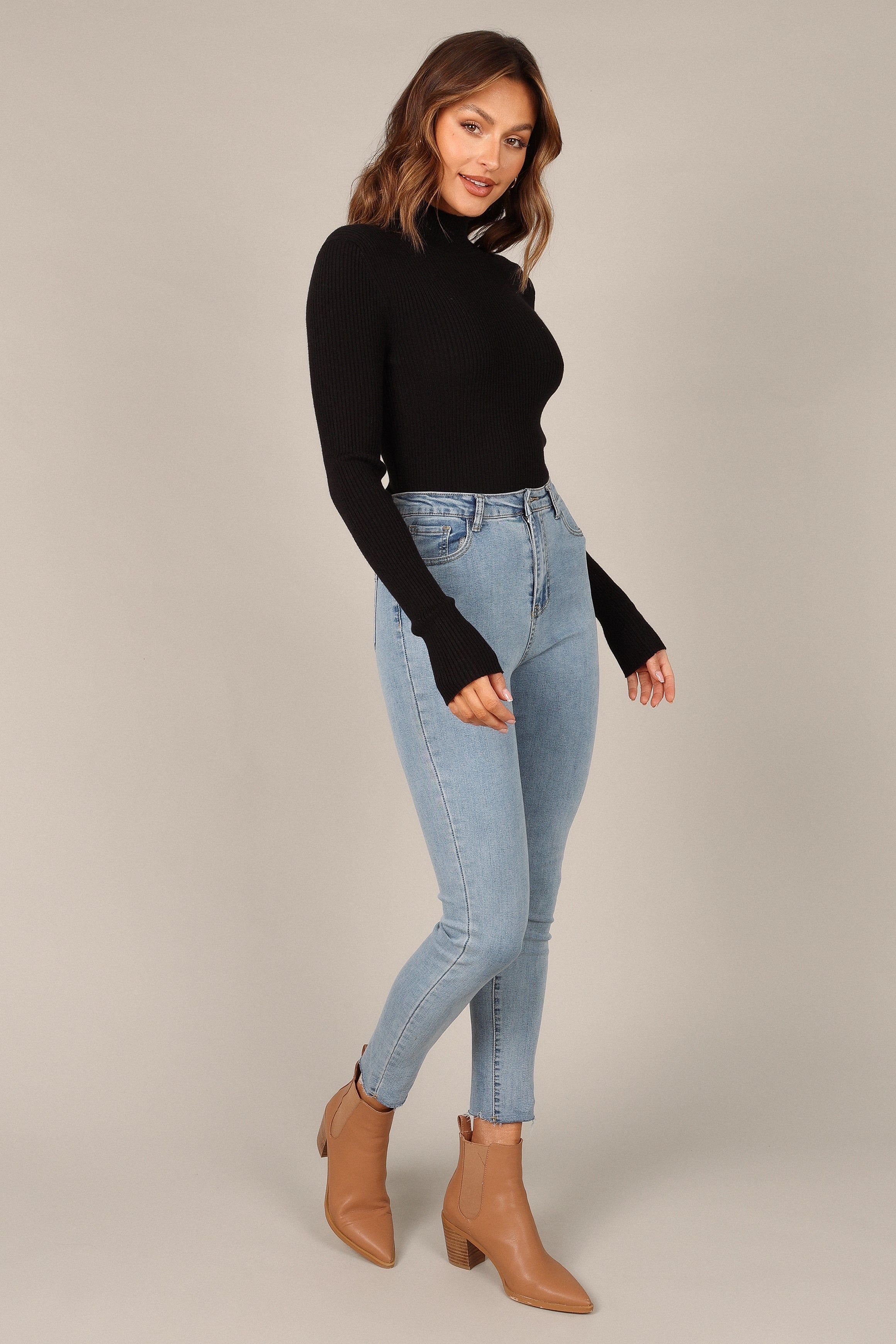 Alyssa Jeans - Mid Blue Wash sold by Petal & Pup product image thumbnail 2