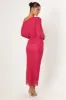 Loeve Long Sleeve Midi Dress - Pink sold by Petal & Pup