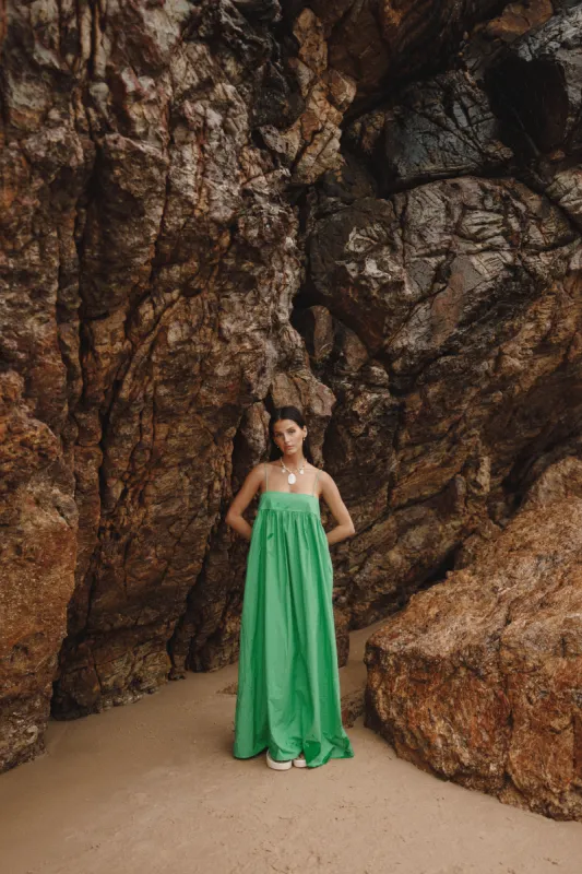 Serina Maxi Dress - Green sold by Petal & Pup